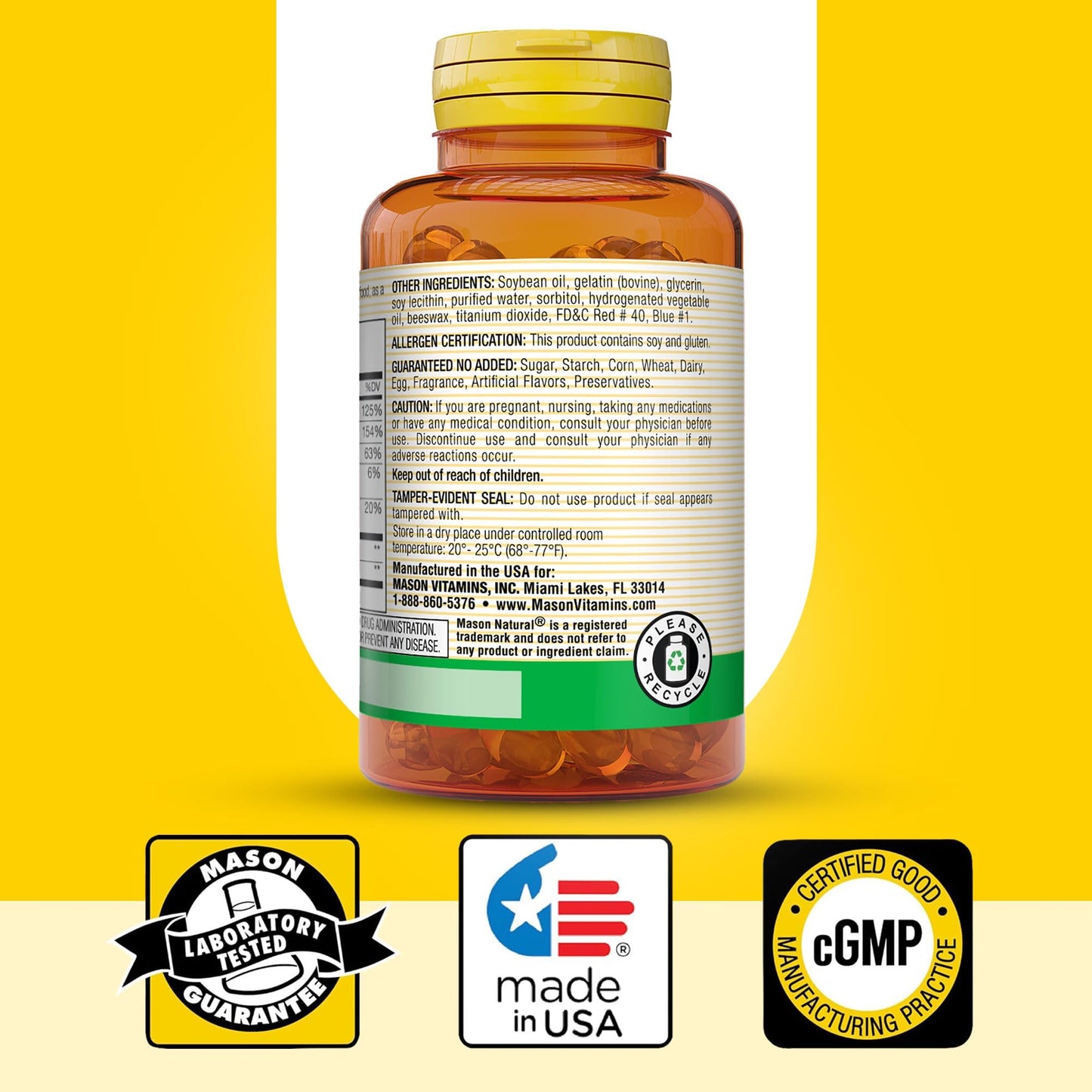 Mason Natural Vitamin B Complex Softgels 300