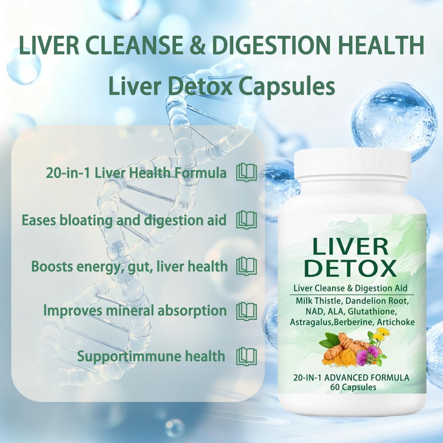 NutraPure Liver+ Advanced, 60 Capsules