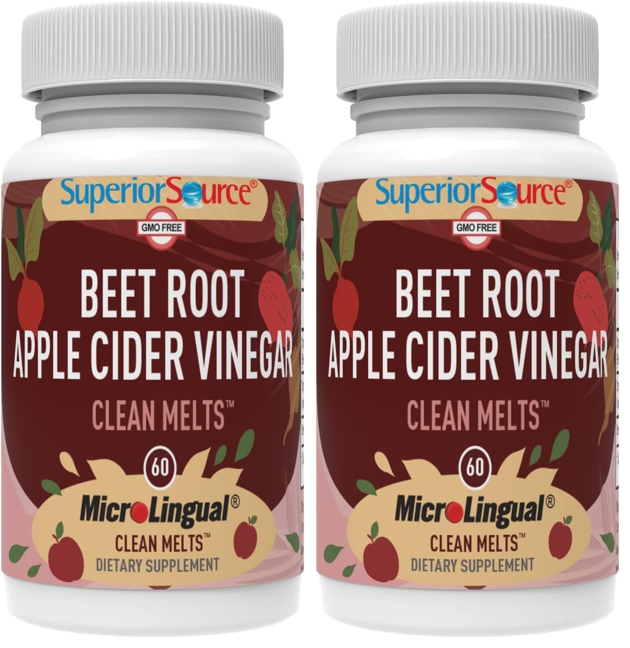 Superior Source Beet Root & Apple Cider Vinegar Clean Melts 120 Tablets
