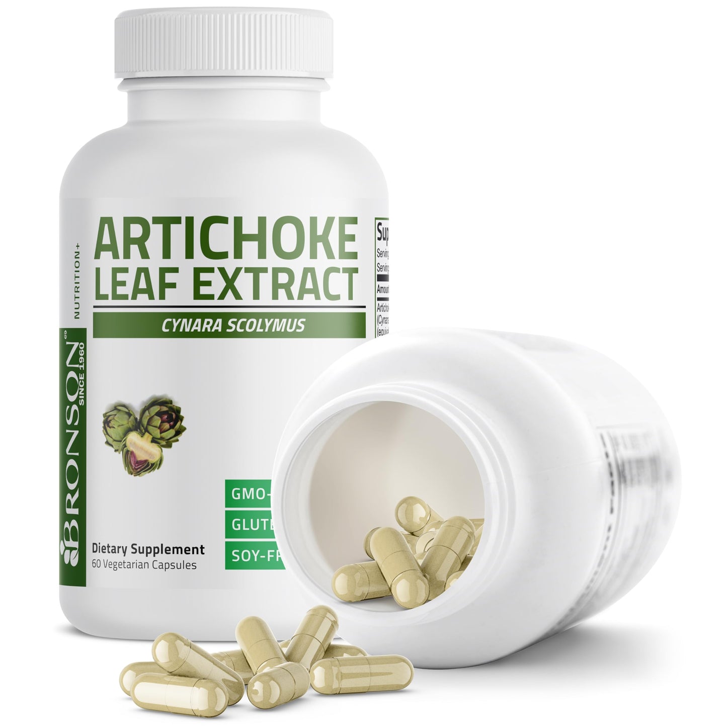 Bronson Artichoke Leaf Extra Strength Vegetarian Capsules 60 Count