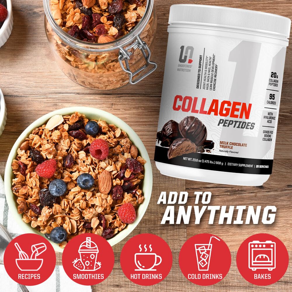 Undefined Nutrition Collagen Peptides with Hyaluronic Acid, Powder, 20 g