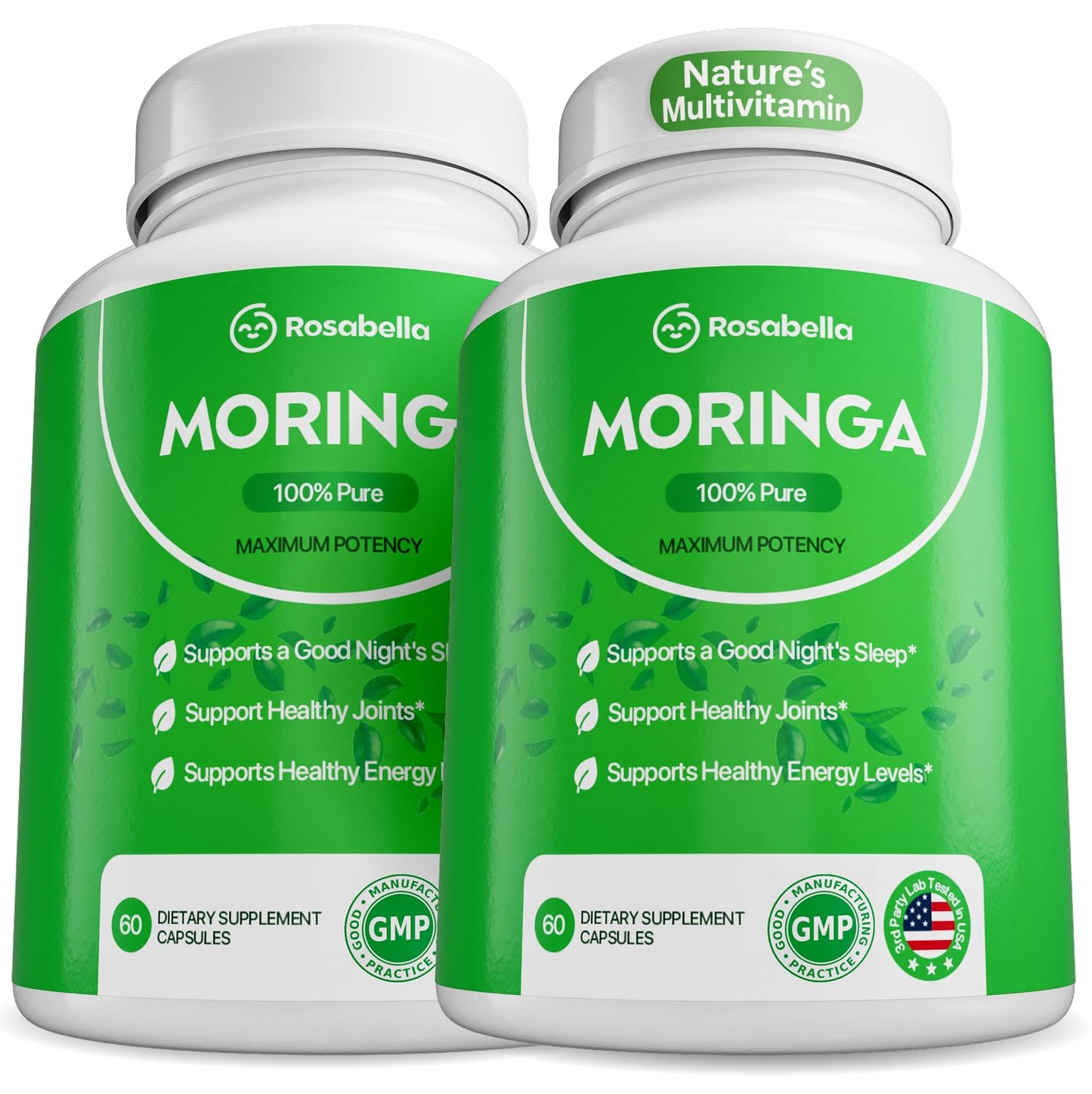Rosabella Moringa Capsules 120 Count