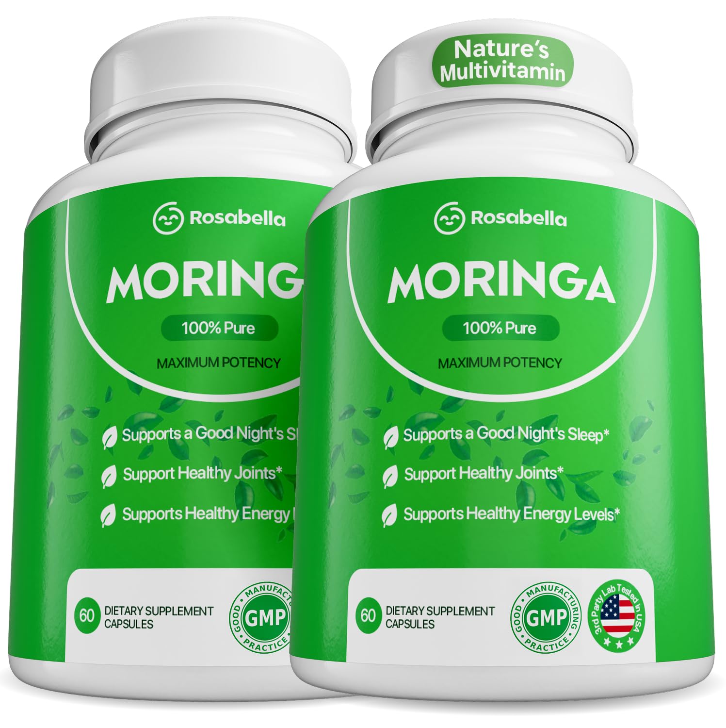 Rosabella Moringa Capsules 120 Count