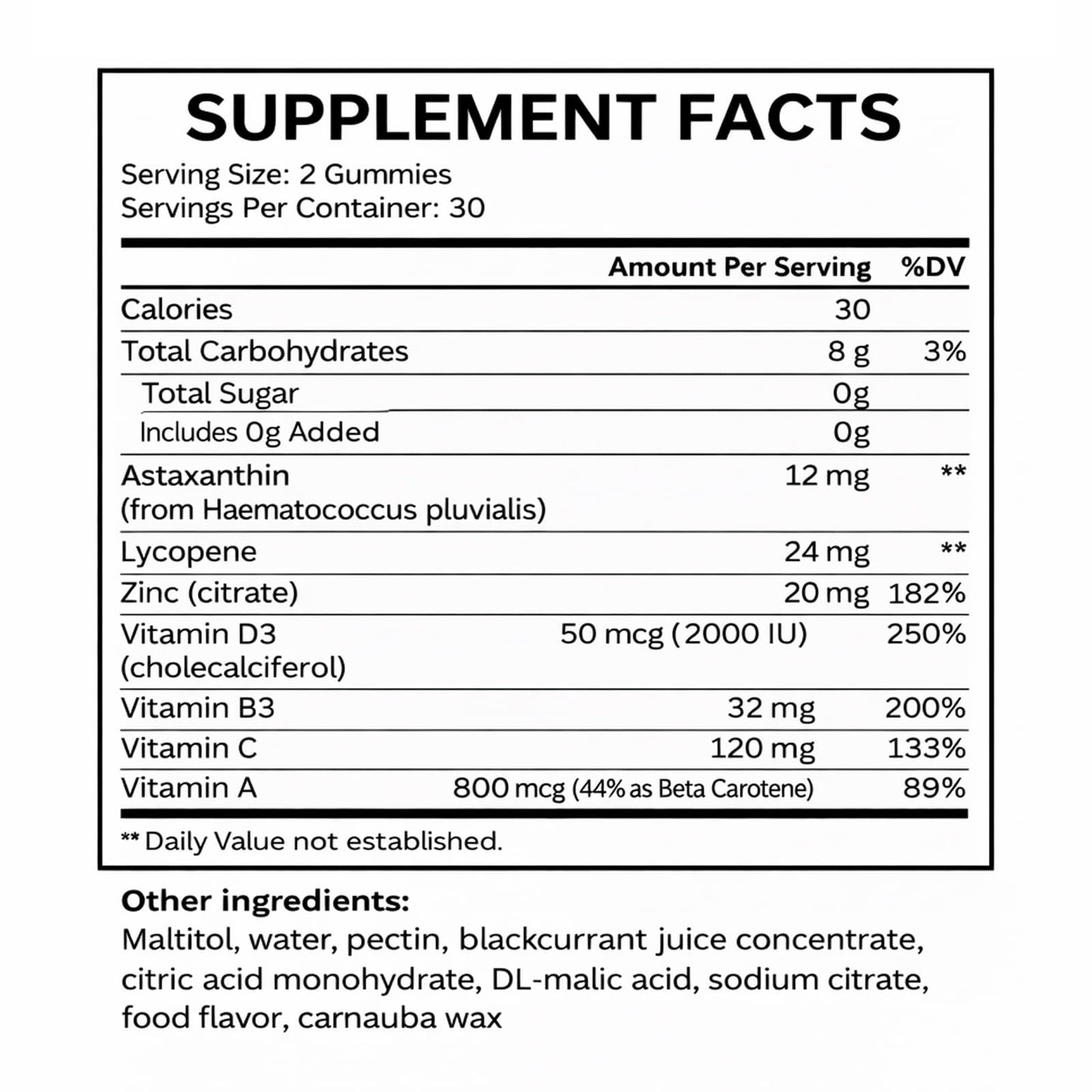 Boaccy Savanna Skin Tanning Gummies 60 Count
