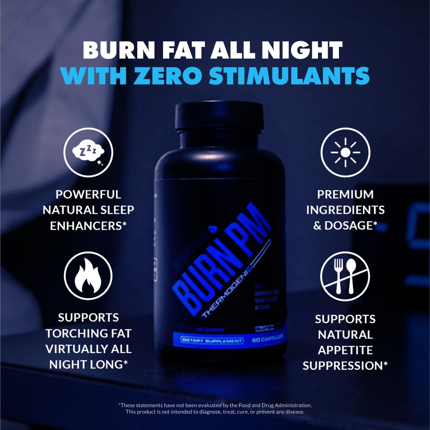 Sculpt Nation T-Boost Max, Burn Day, and Burn PM for Men - Testosterone Booster, Metabolism Assistance, and Post-Workout Melatonin for Sleep Support - 180 Capsules