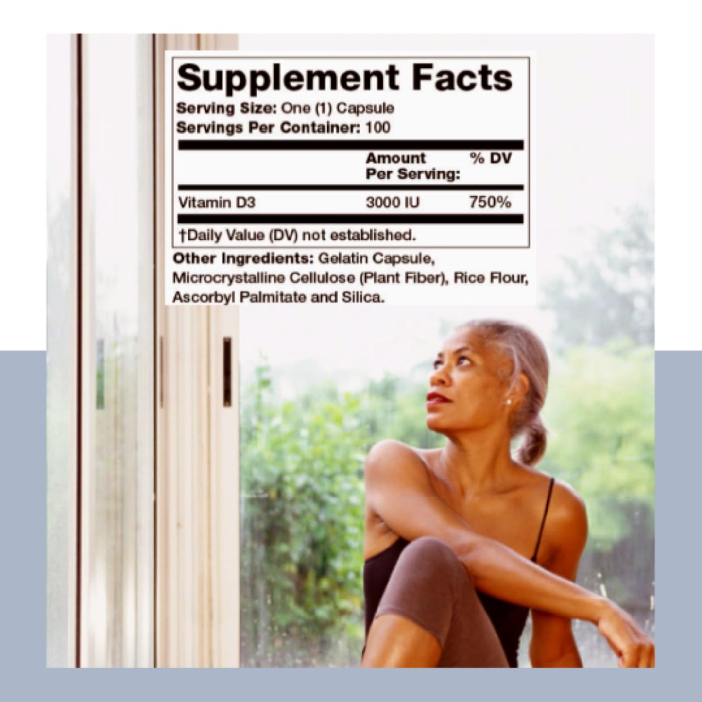 Olympian Labs Vitamin D3 3000 IU Capsules, 100 Count