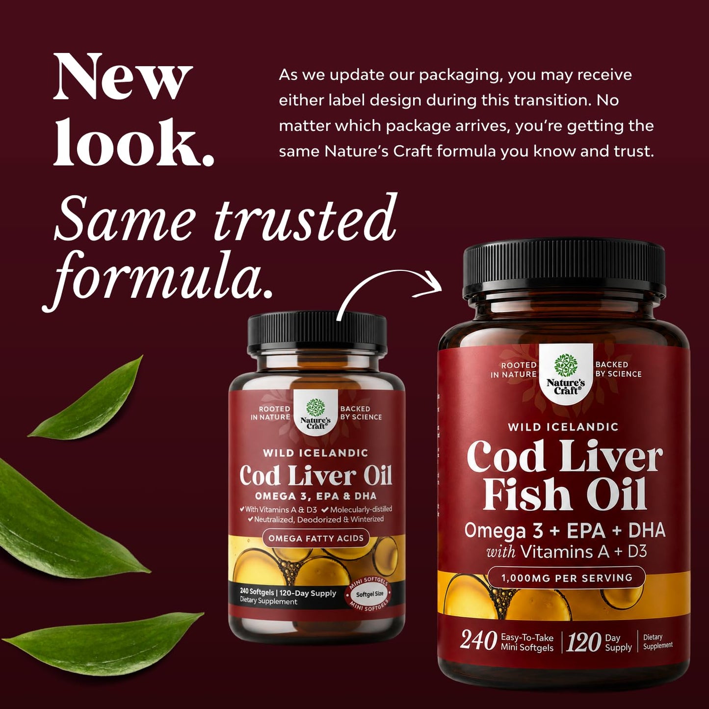 Natures Craft Cod Liver Oil Softgels 240 Count