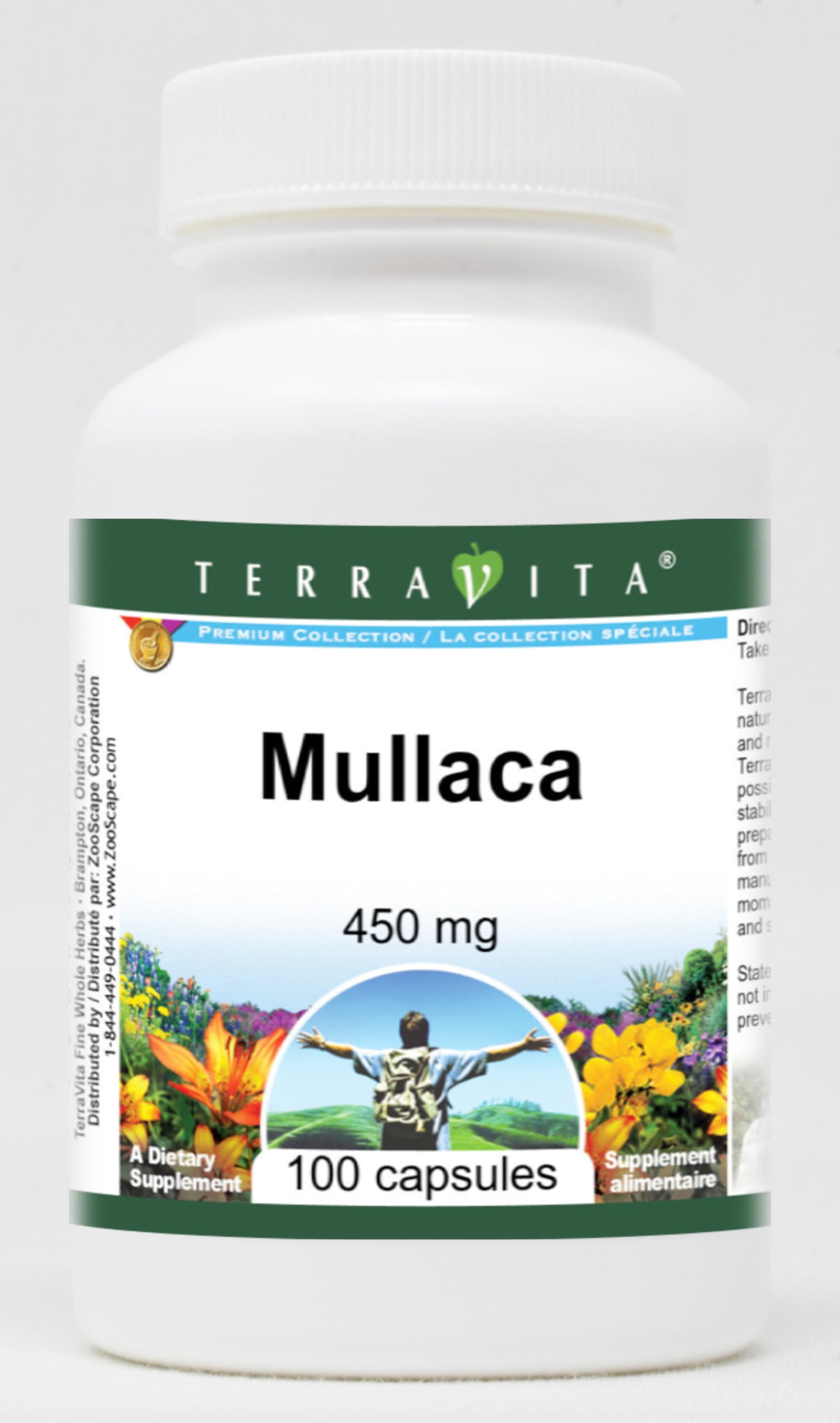 Terravita Mullaca 450 mg Capsules, 100 Count