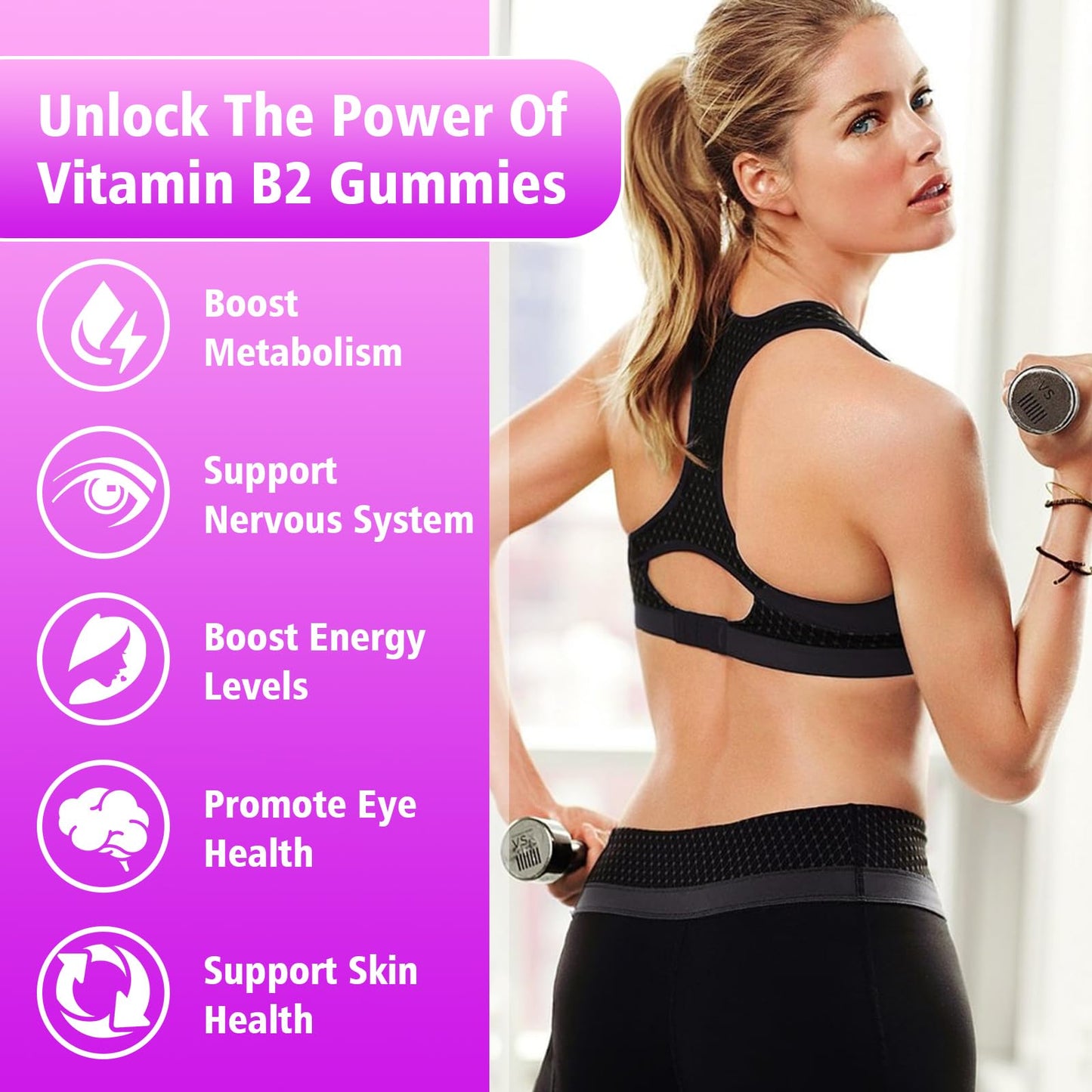 Saajoor Vitamin B2 Gummies, 2-Pack