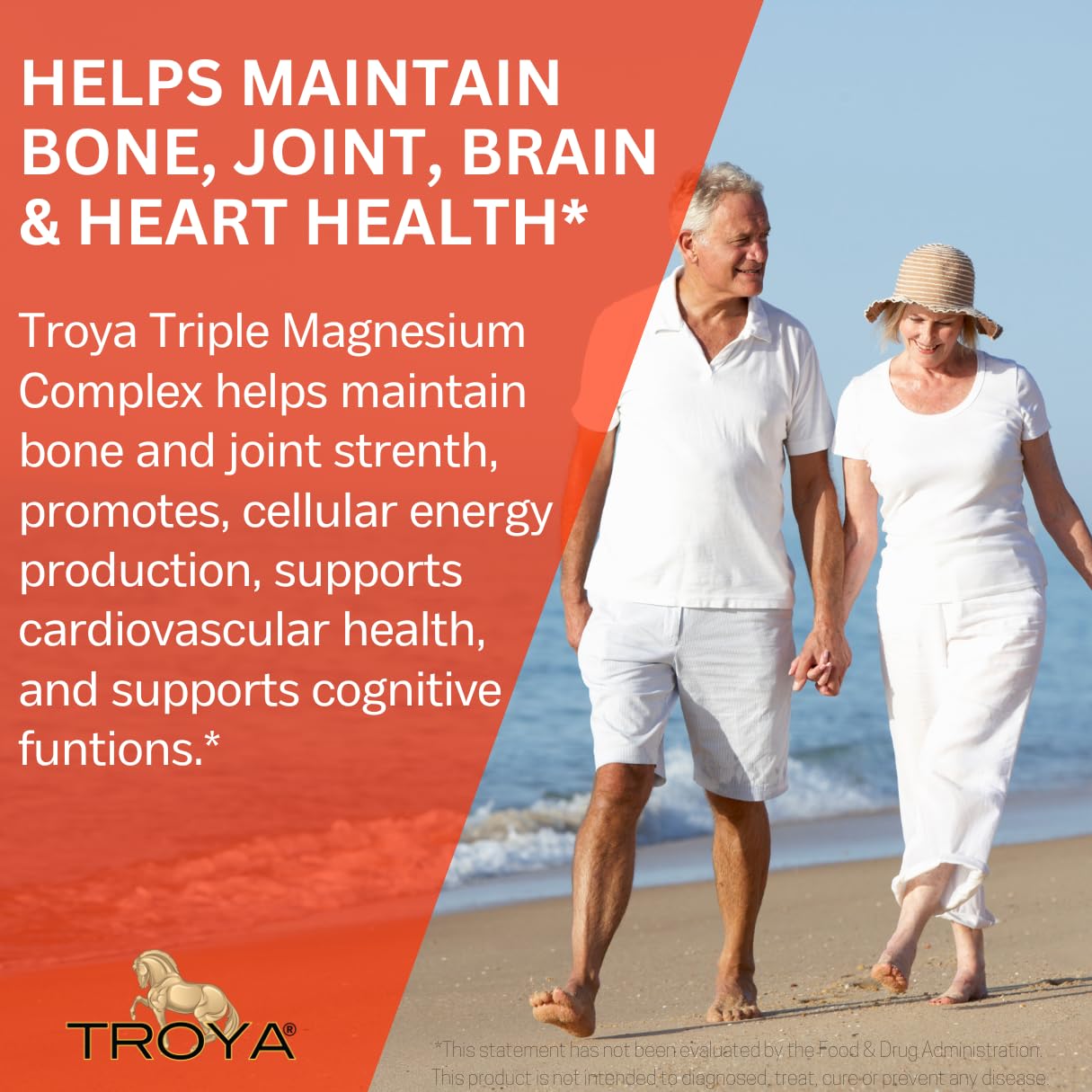 Troya Triple Complex Magnesium Capsules, 90 Count