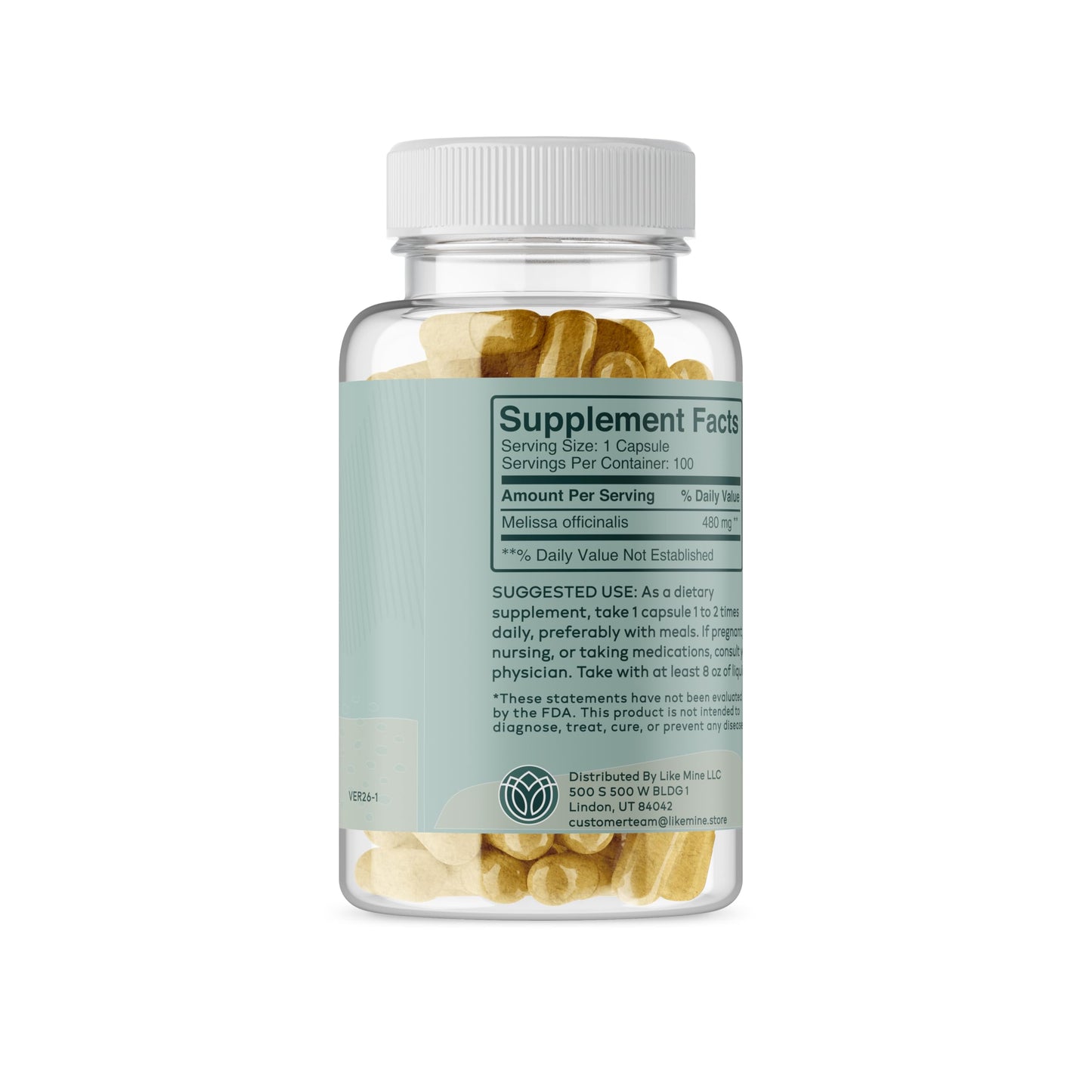 Like Mine Lemon Balm Capsule 100 Capsules