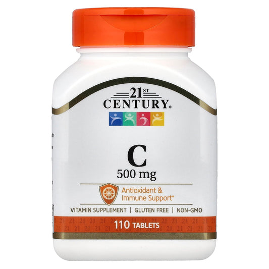 21st Century Vitamin C 500 mg Tablets, 110 Count