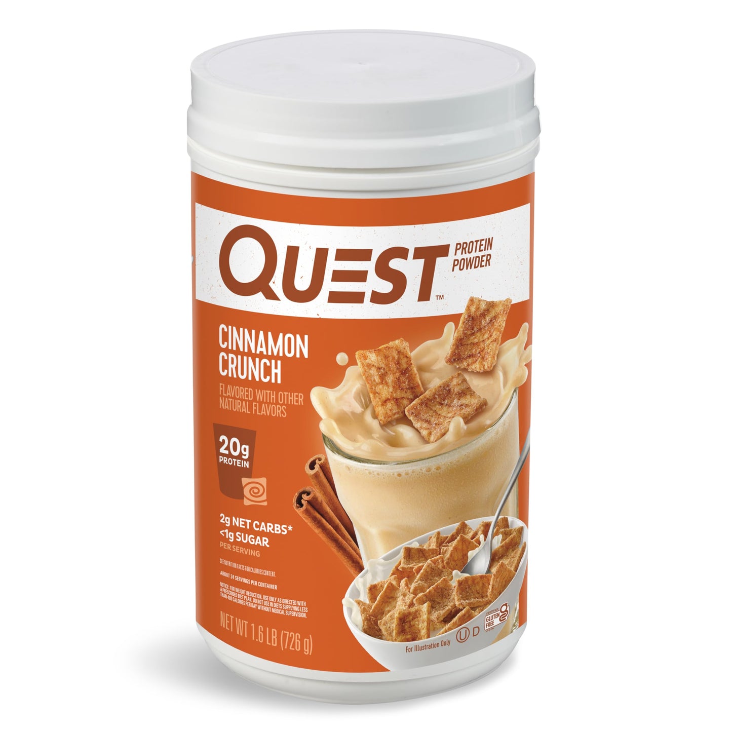Quest Cinnamon Crunch Protein Powder, 25.6 oz