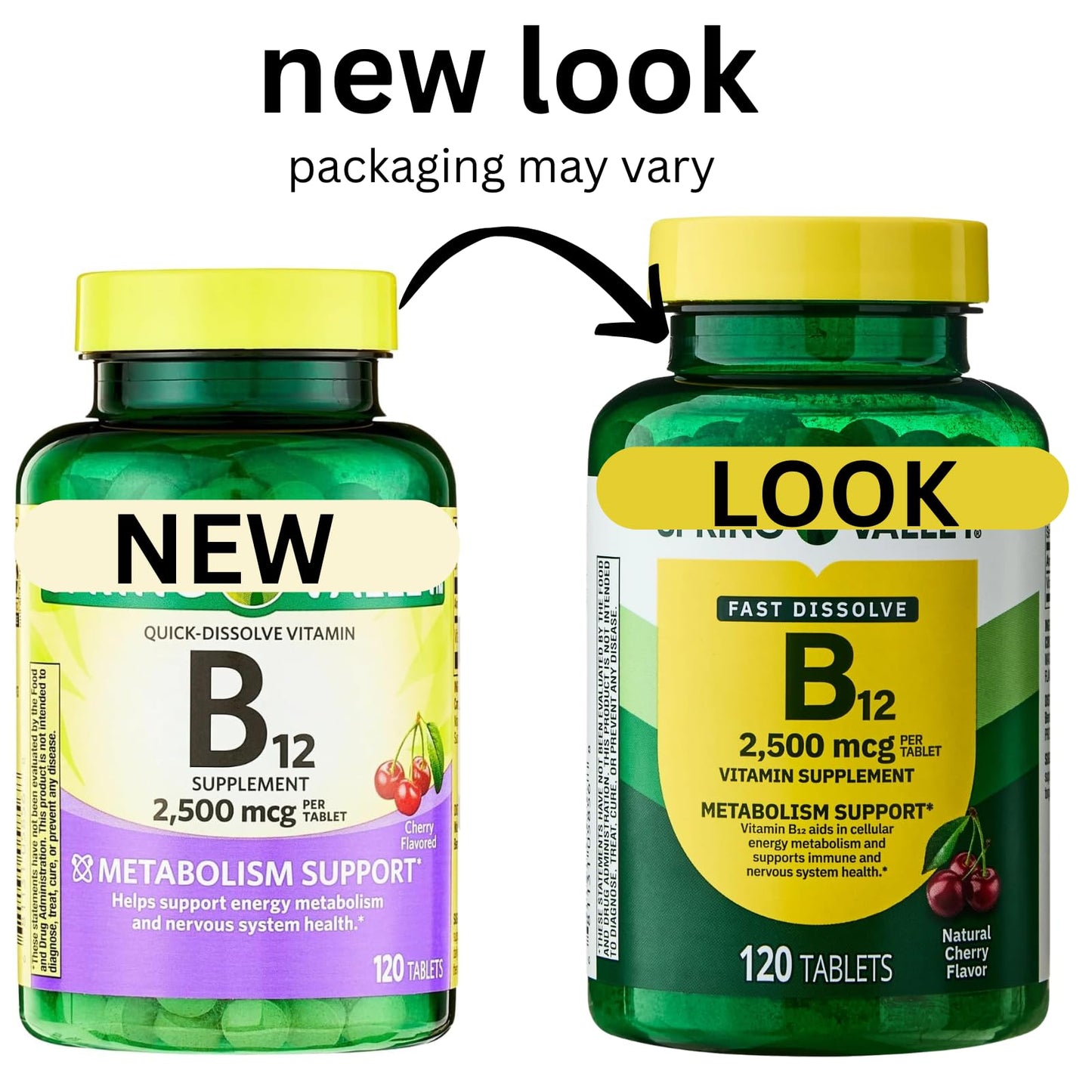 Generic Vitamin B12 Quick-Dissolve Cherry 2,500 mcg Dietary Supplement Capsule, 1 Count