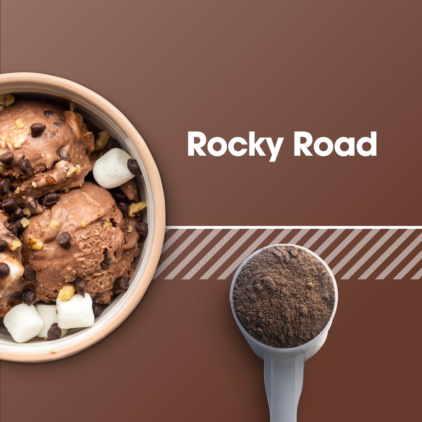 Optimum Nutrition Gold Standard 100% Whey Protein Powder Rocky Road 5 Pound, 80 Servings