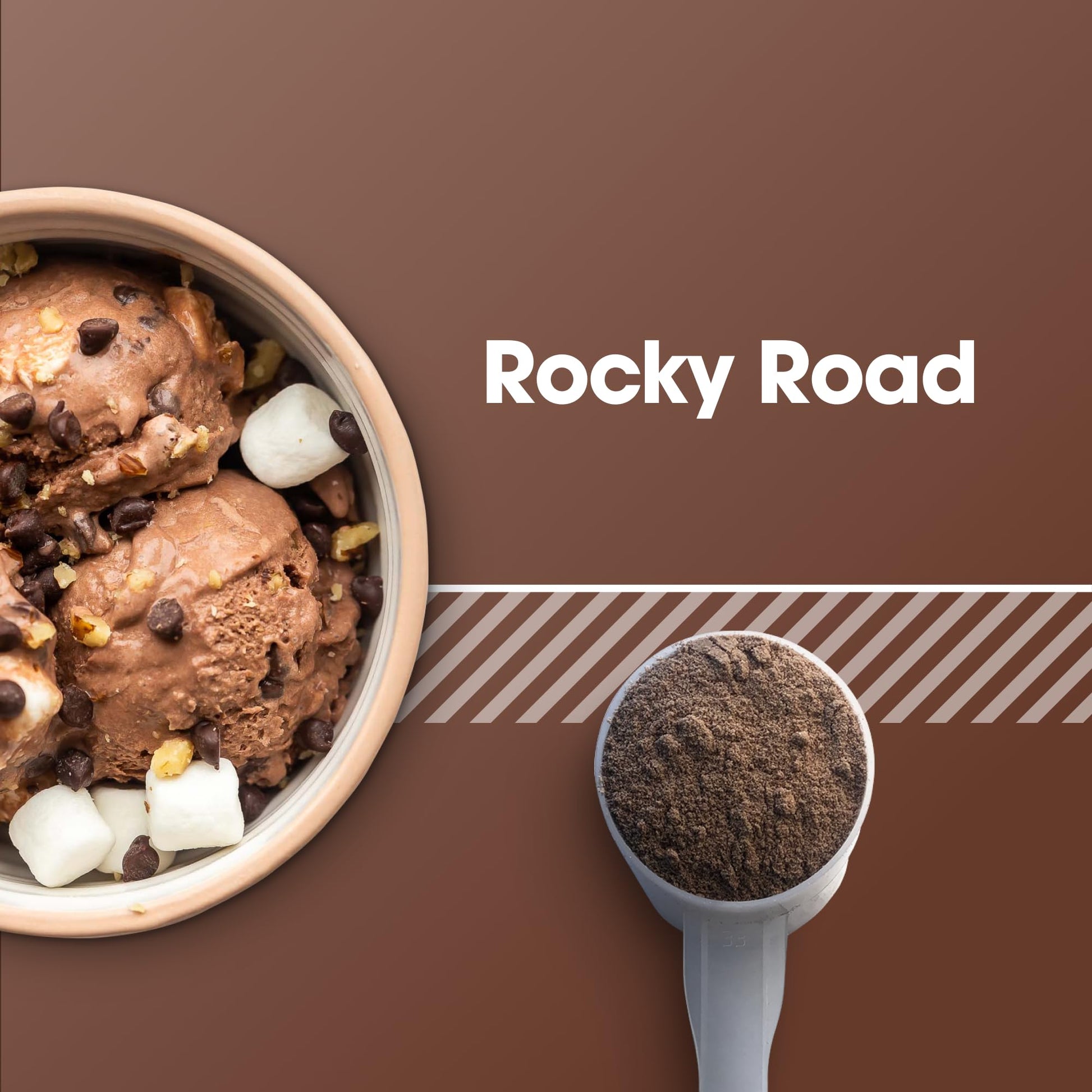Optimum Nutrition Gold Standard 100% Whey Protein Powder Rocky Road 5 Pound, 80 Servings