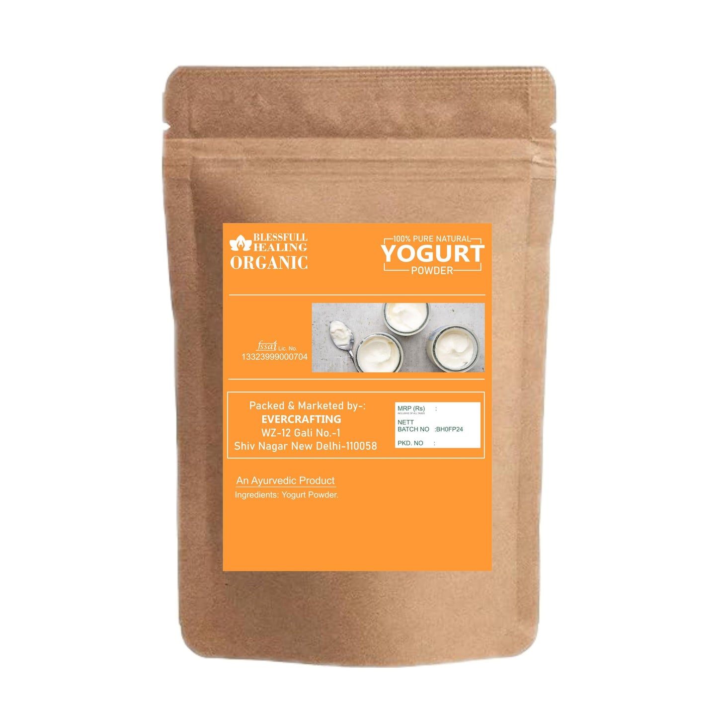 Blessfull Healing Organic Yogurt Powder 200 Gram (7.0548 oz)