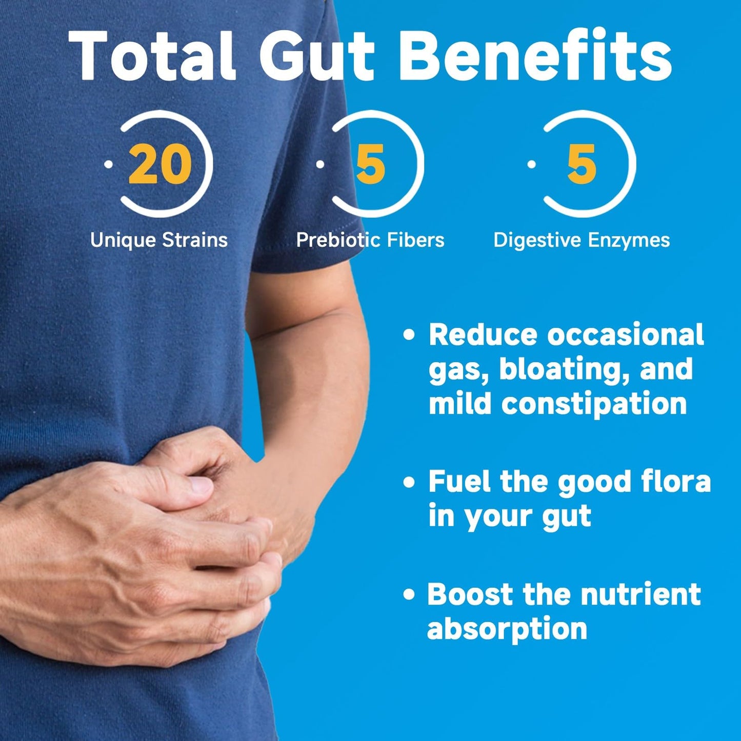 NATURE TARGET Probiotics for Men 100 Billion CFUs Digestive Health with Enzymes & Prebiotics Saw Palmetto for Prostate Health Capsules 180 Count