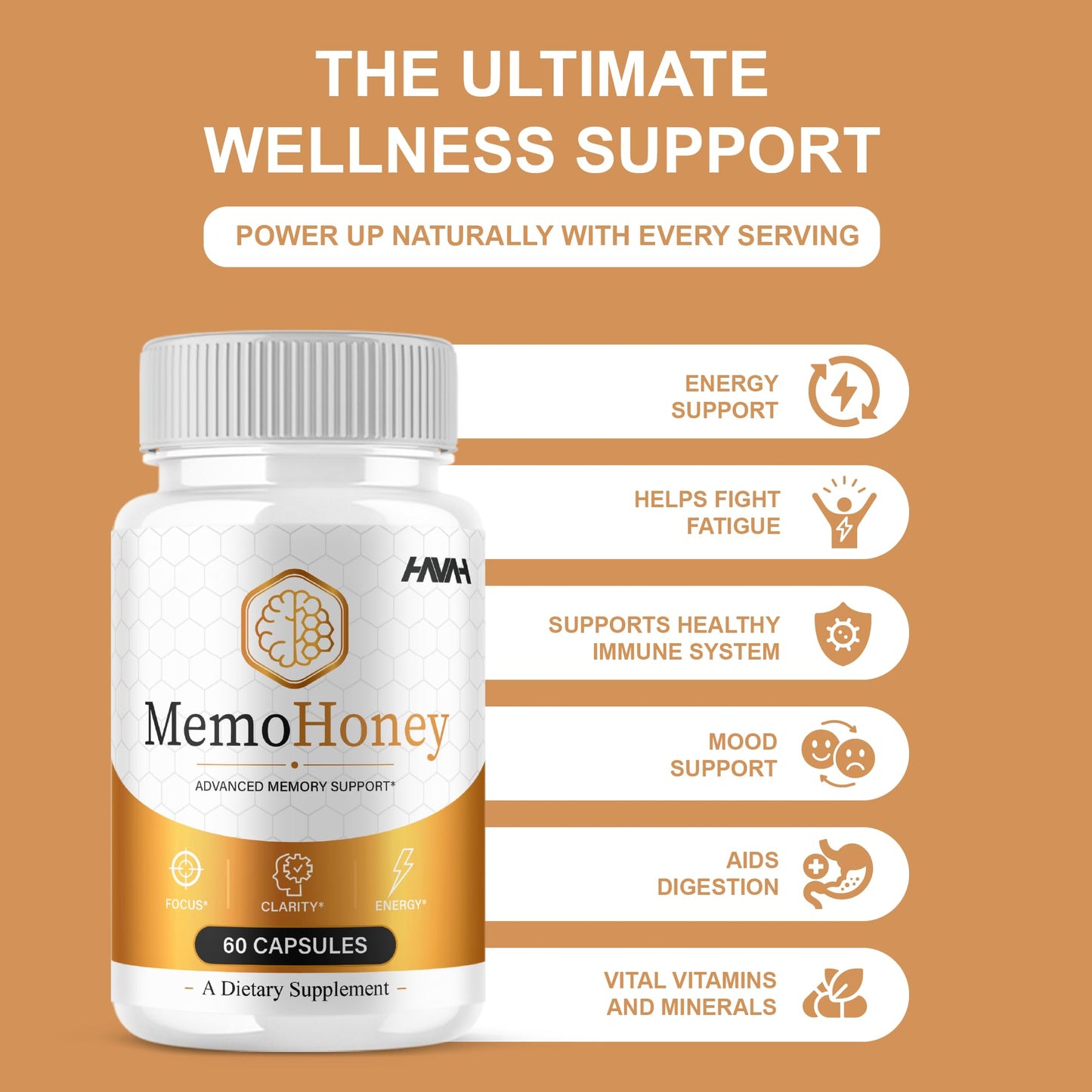 Havah Memo Honey Capsules 60 Capsules