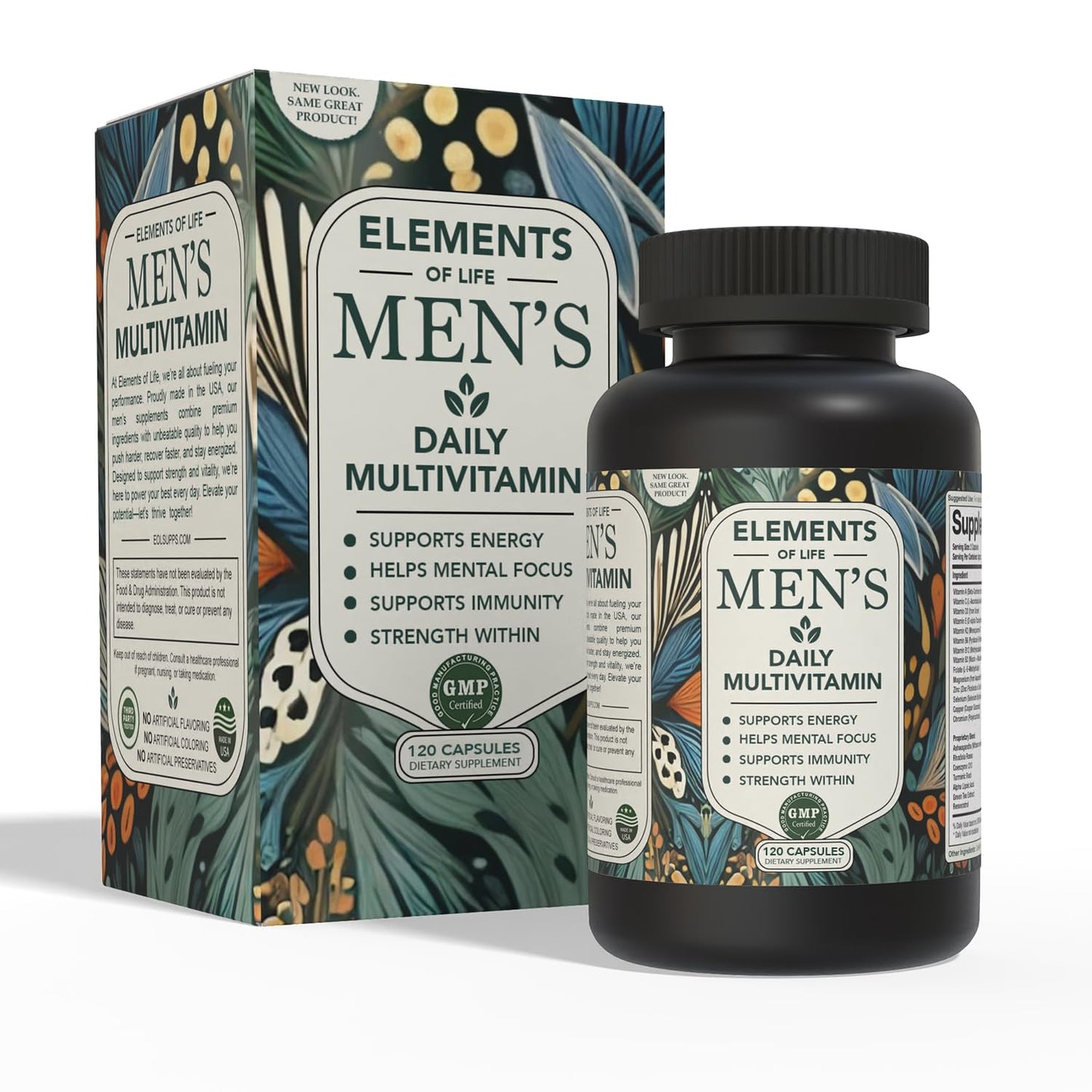 Elements of LIfe Men’s Multivitamin, 120 Capsules