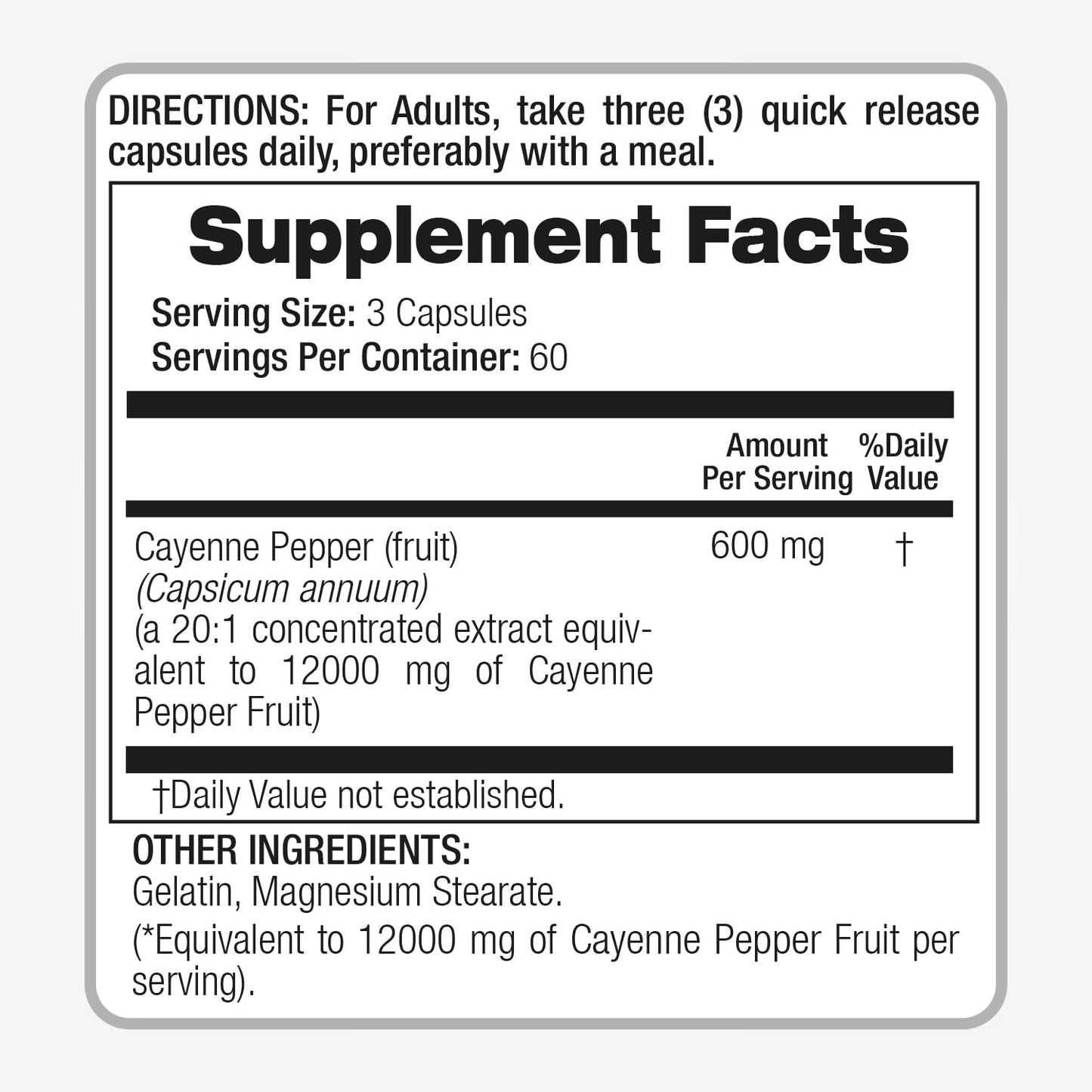 FITO MEDIC'S Cayenne Pepper 180 Capsules