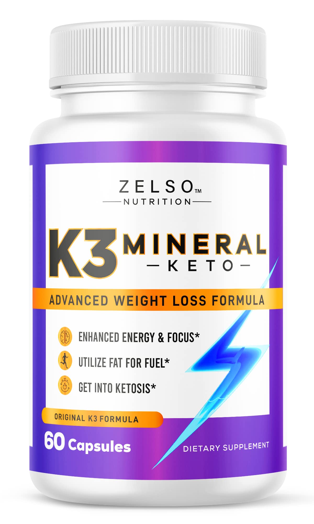 ZELSO K3 Mineral Weight Loss Pills for Women and Men Capsule 60 Count