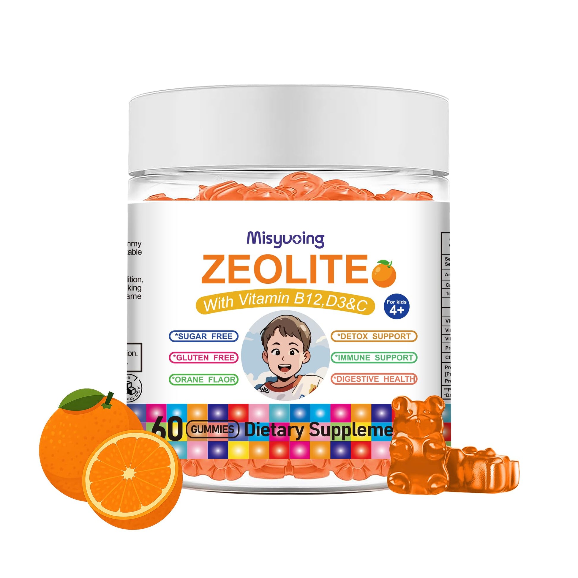 Misyvoing Zeolite for Kids & Adults Gummy 60 Count