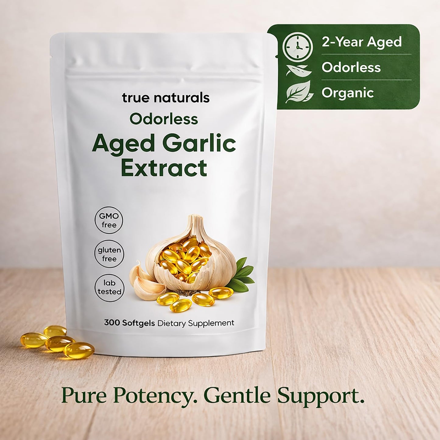 TRUE NATURALS Aged Garlic Extract Softgels 300