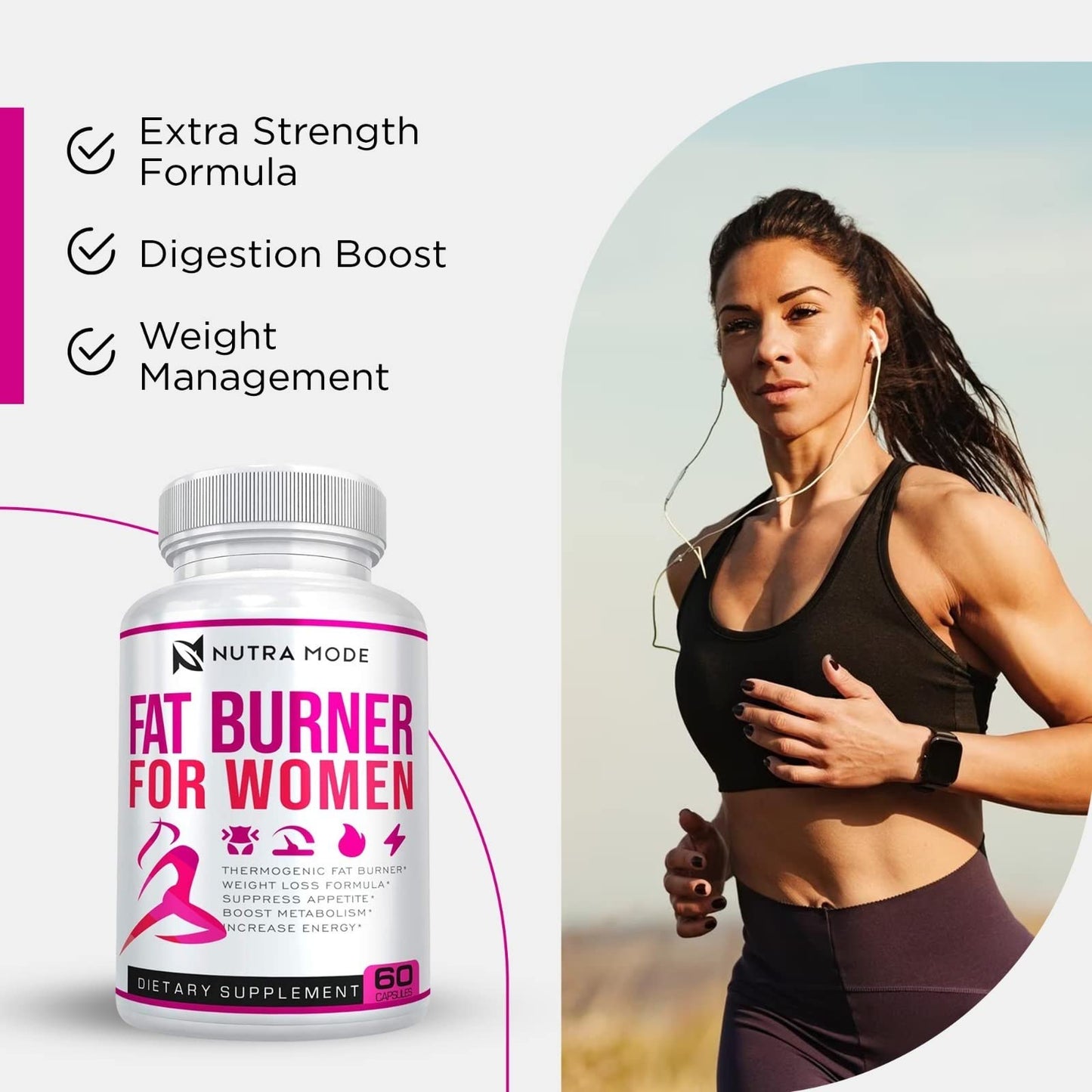 WELLBEING FORMULA Natural Weight Loss Pills for Women Capsules 60 Count