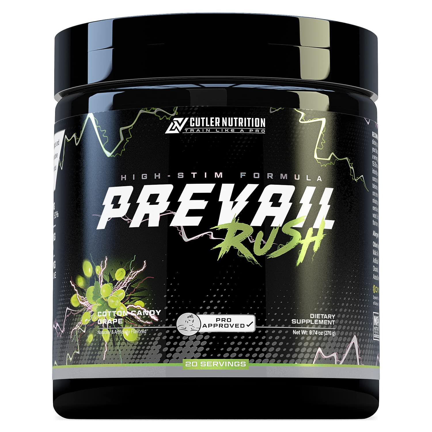 Cutler Nutrition Prevail Rush Preworkout Powder 9.74 oz