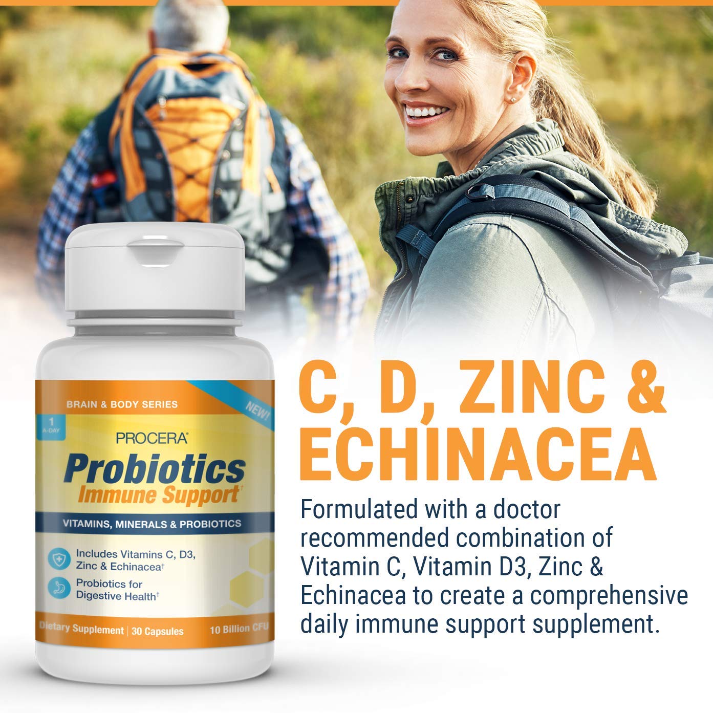 Procera Immune Probiotic 11 Billion CFU Capsule, 60 Count
