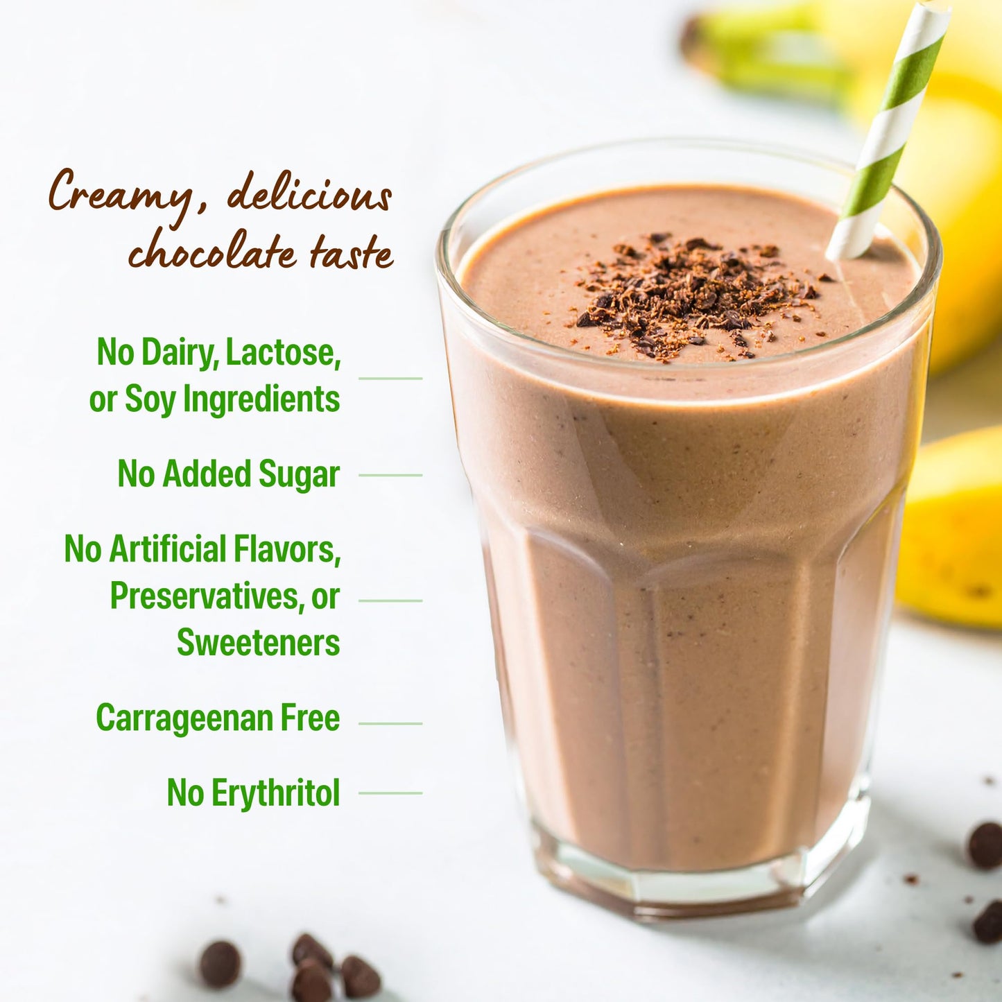 Orgain Organic Vegan Protein Powder Creamy Chocolate Fudge, 10 Single-Serve Packets
