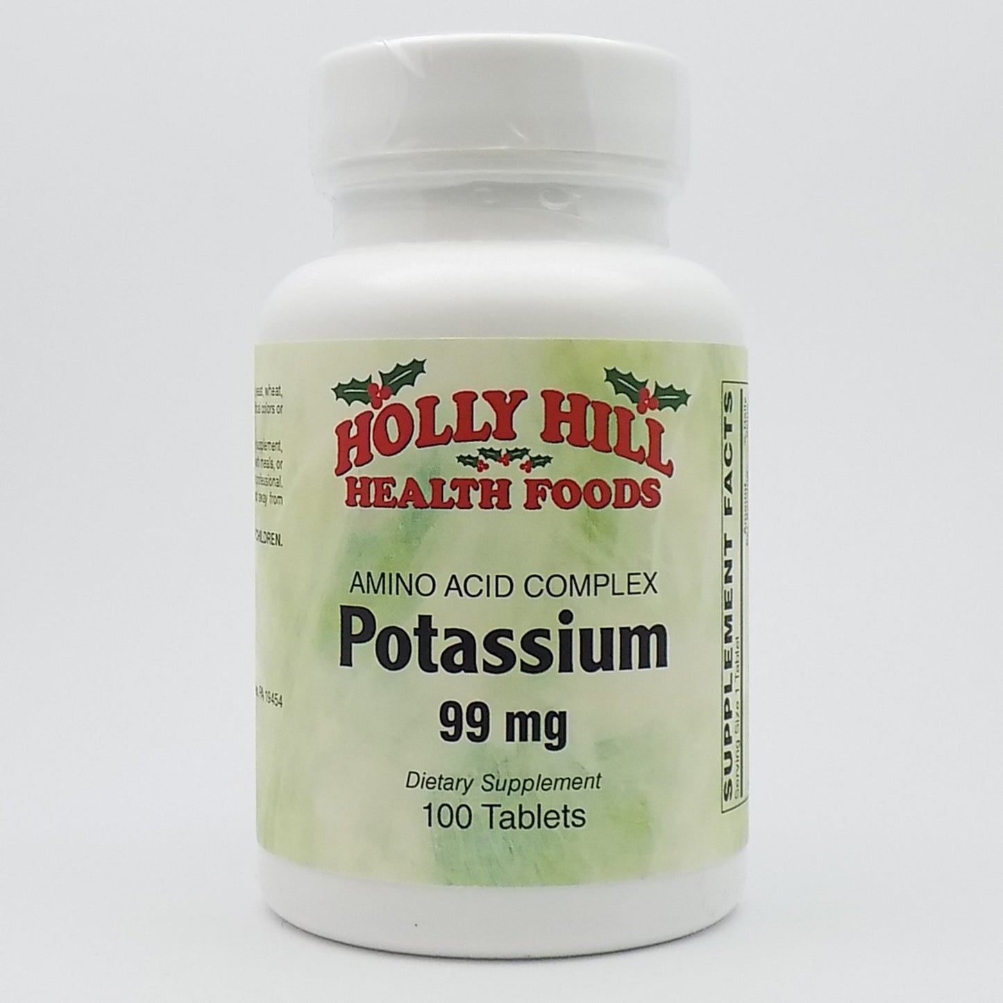 Holly Hill Health Foods Potassium 99 MG Tablets 100