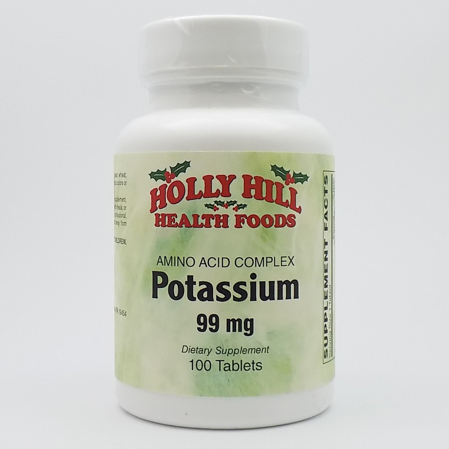 Holly Hill Health Foods Potassium 99 MG Tablets 100