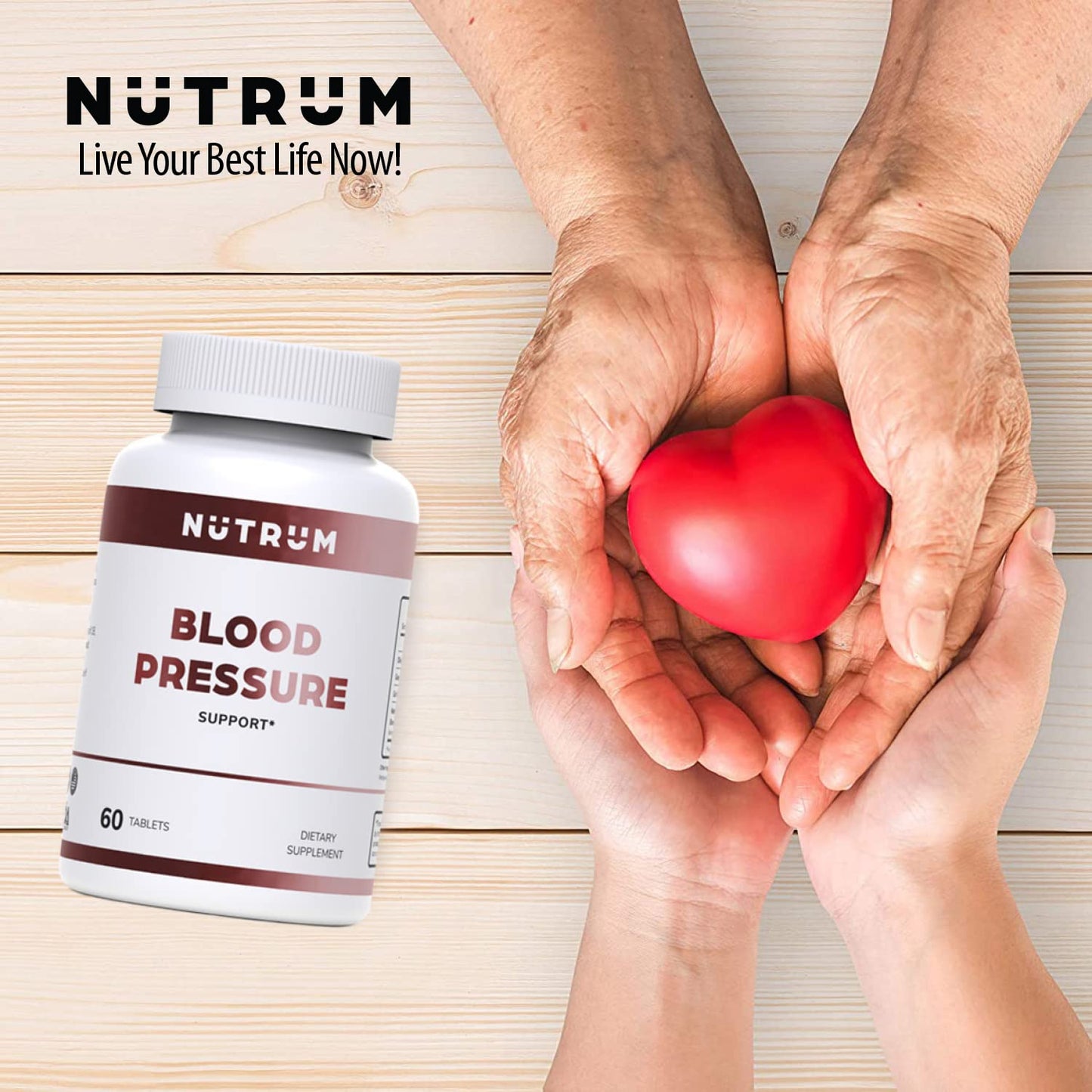 Nutrum Blood Pressure Support Premium Heart & Circulation Formula Capsule, 60 Count