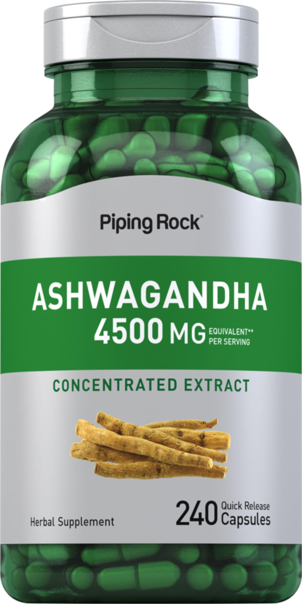 Piping Rock Ashwagandha Supplement Capsules, 240