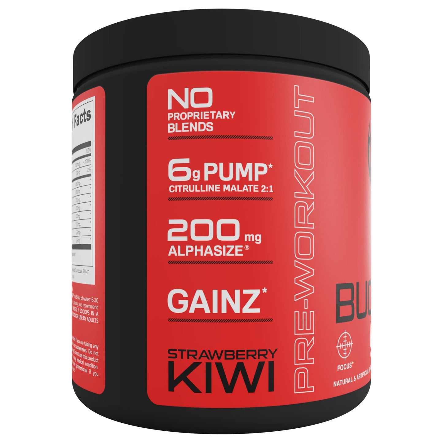Bucked Up Pre Workout Powder 11.12 Ounce Strawberry Kiwi