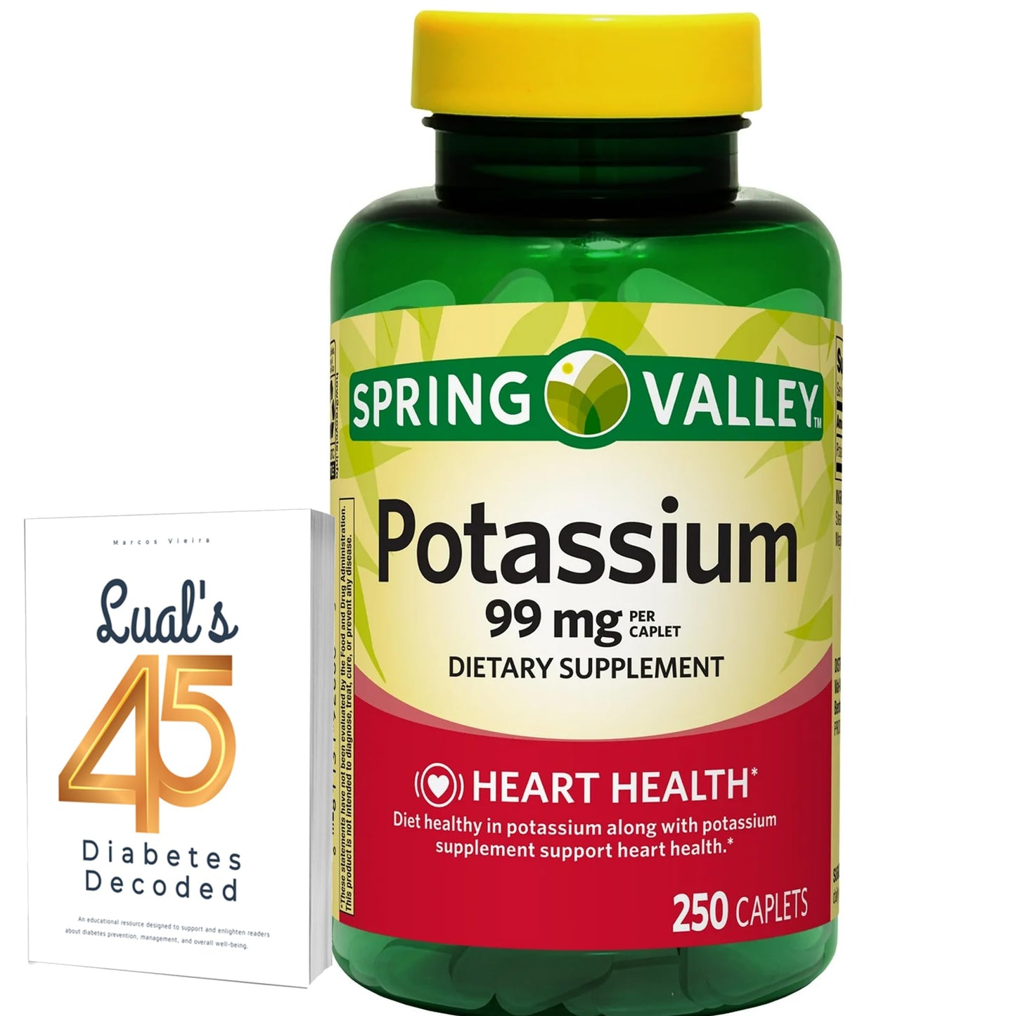LUAL Potassium Heart Health Dietary Supplement, 250 Tablets