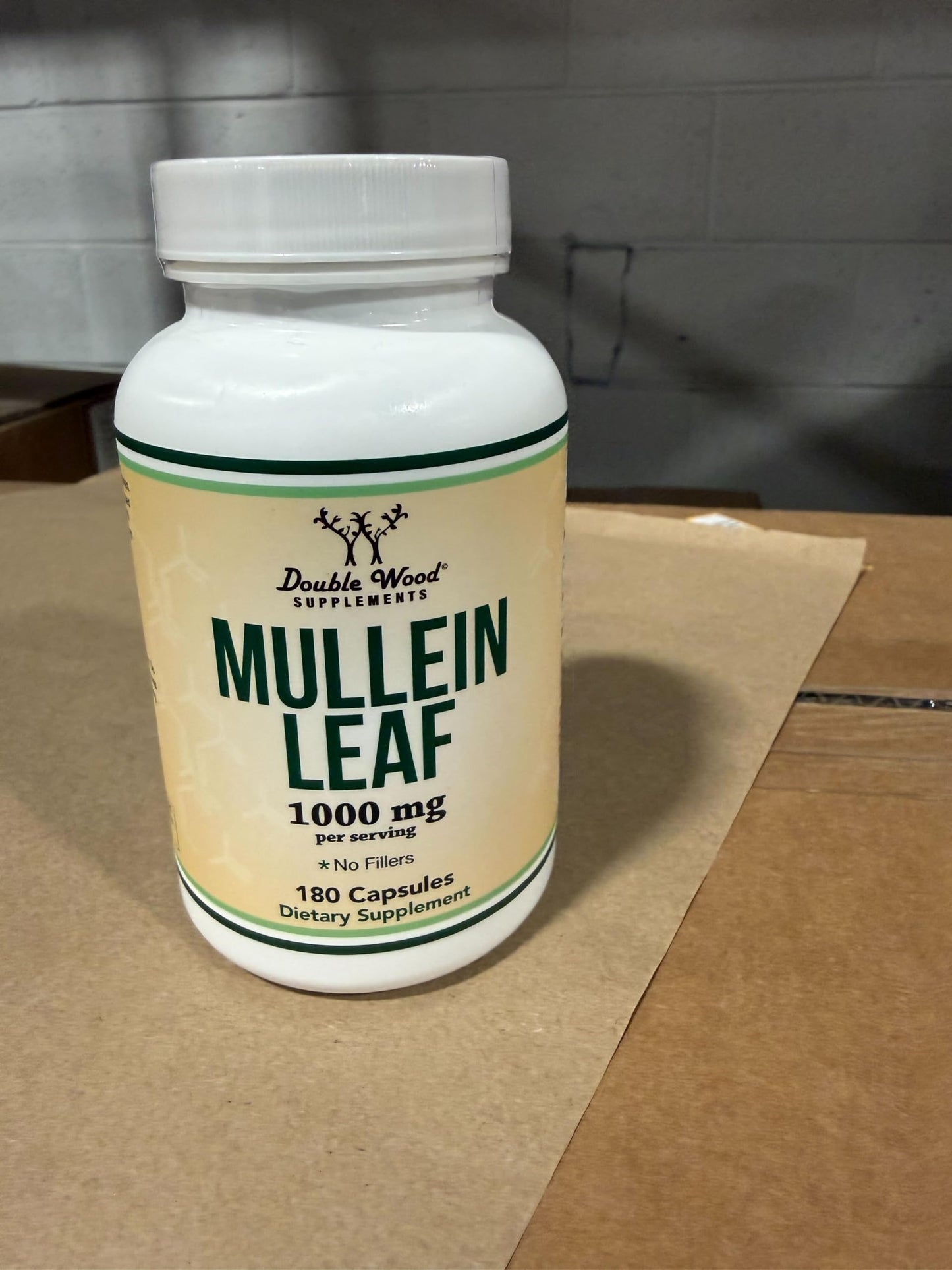 Double Wood Supplements Mullein Leaf Capsules, 180 Capsules