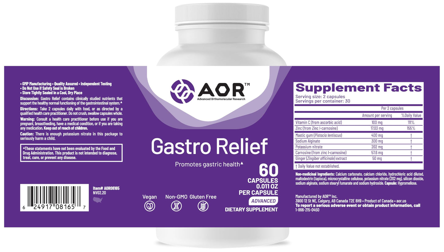 AOR Gastro Relief Capsule, 60 Capsules