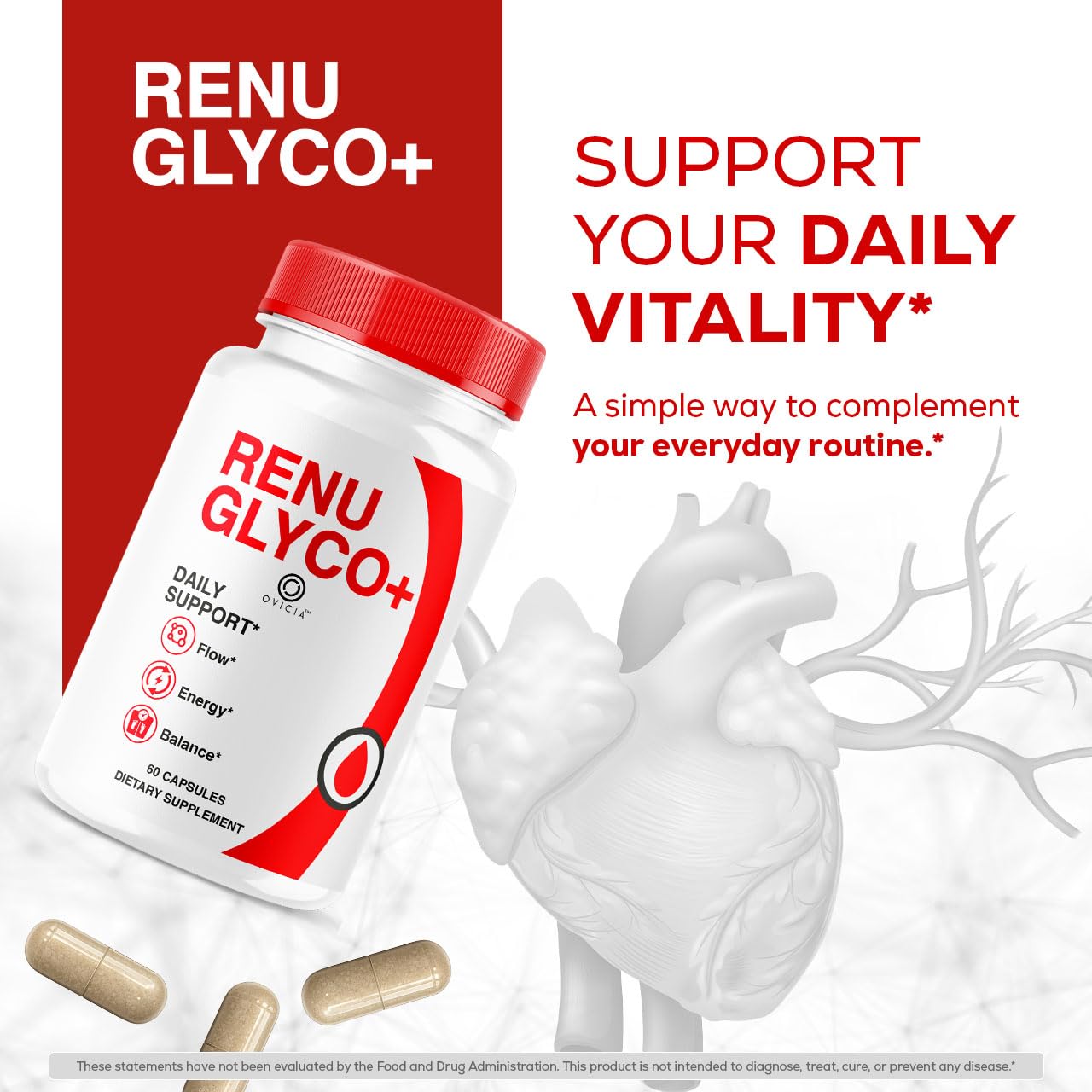 OVICIA Renu Glyco Capsules 60 Count