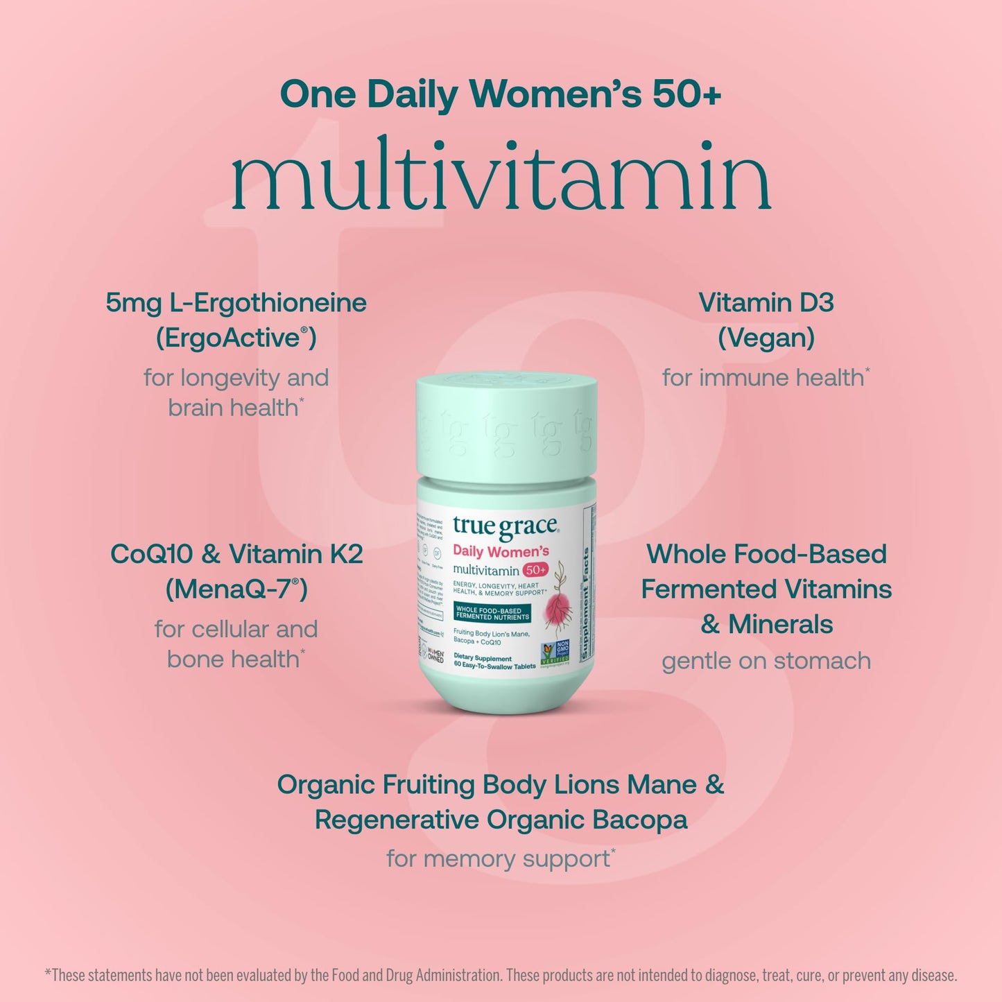 True Grace Daily Women’s Multivitamin 50+ 60 Tablets