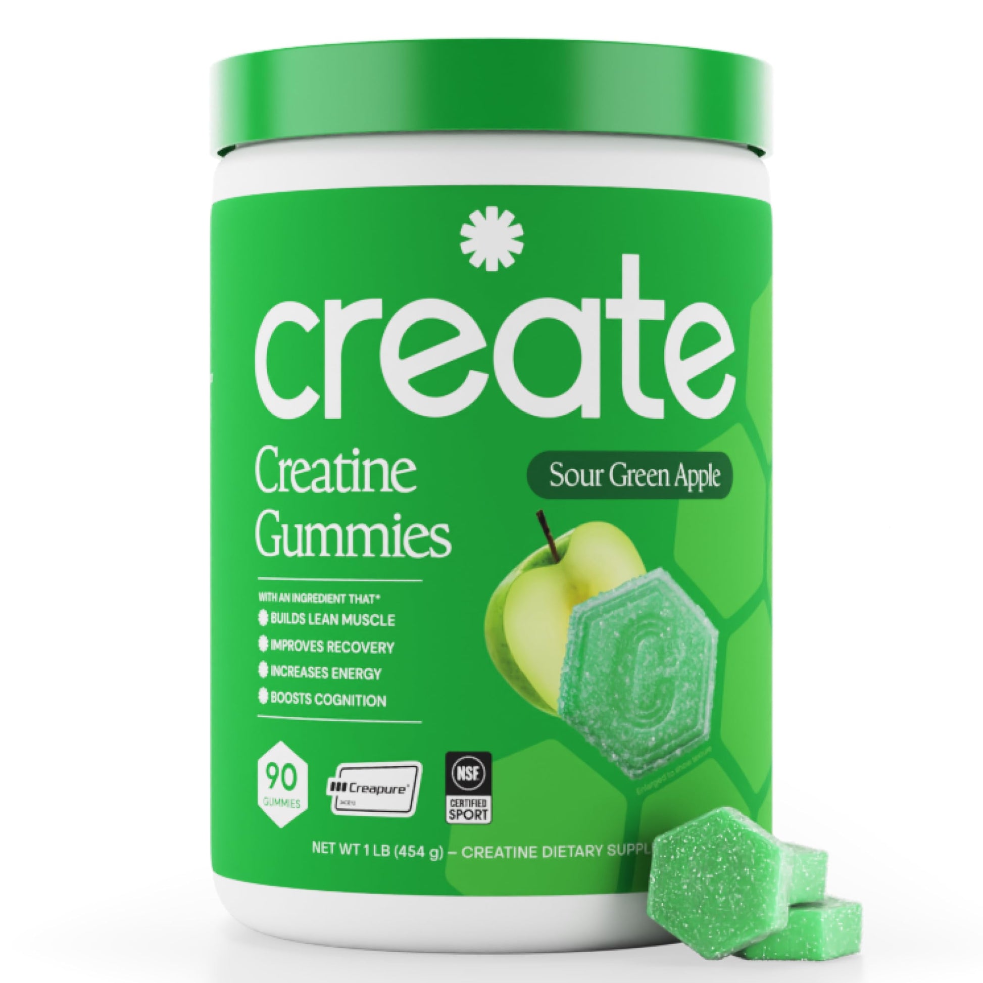 Create Creatine Monohydrate Gummies, 90 Count