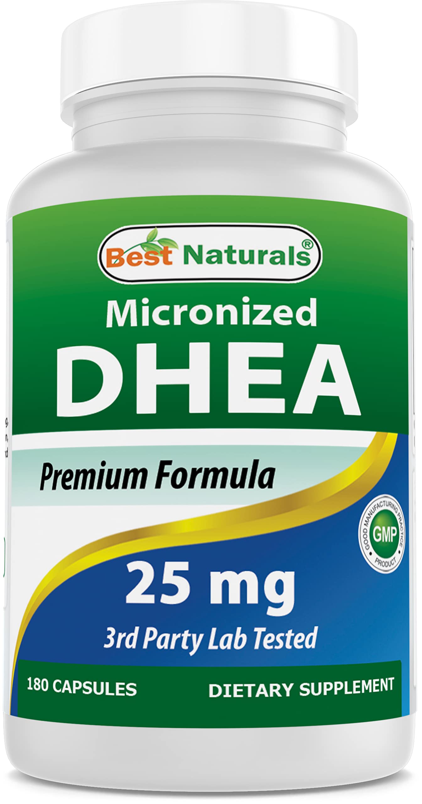 Best Naturals Micronized DHEA 25 mg, 180 Capsules