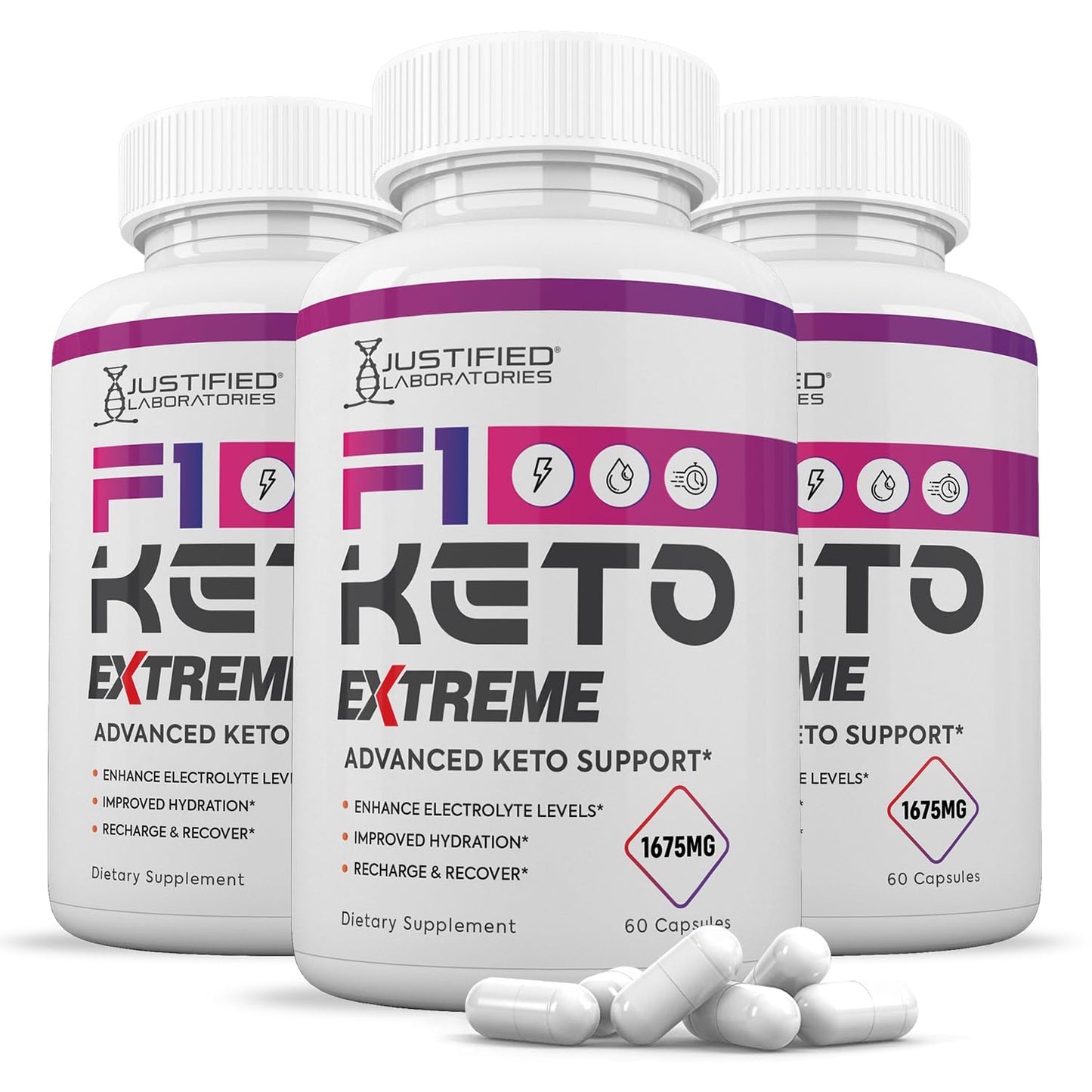 Justified Laboratories F1 Keto Extreme Pills Capsule 180 Capsules