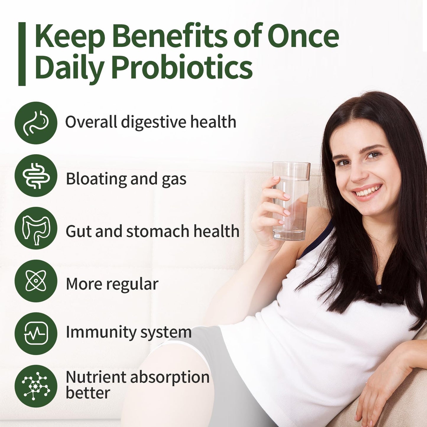 Cfuful Probiotics for Women & Men, 200 Billion CFU, 12 Strains with 3 Organic Prebiotics for Digestive Health, Capsule, 60 Count