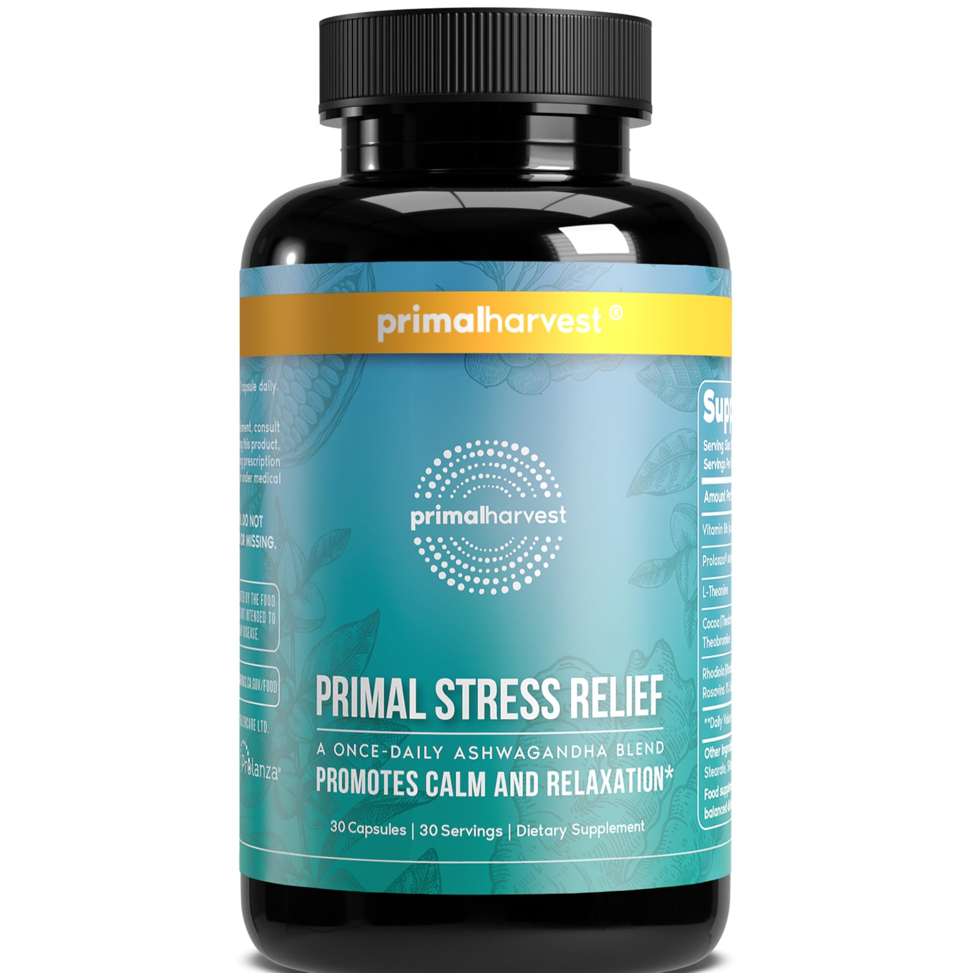 Primal Harvest Stress Relief Daily Supplement Caplets 30 Count