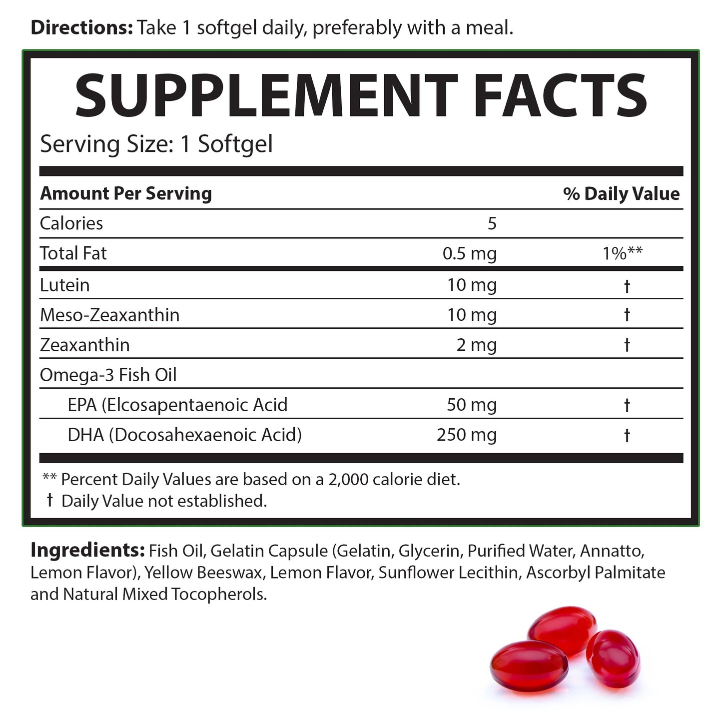 Macuhealth Stealth Vision Eye Vitamin with Lutein, Zeaxanthin, and Meso-Zeaxanthin Softgels 90 Count