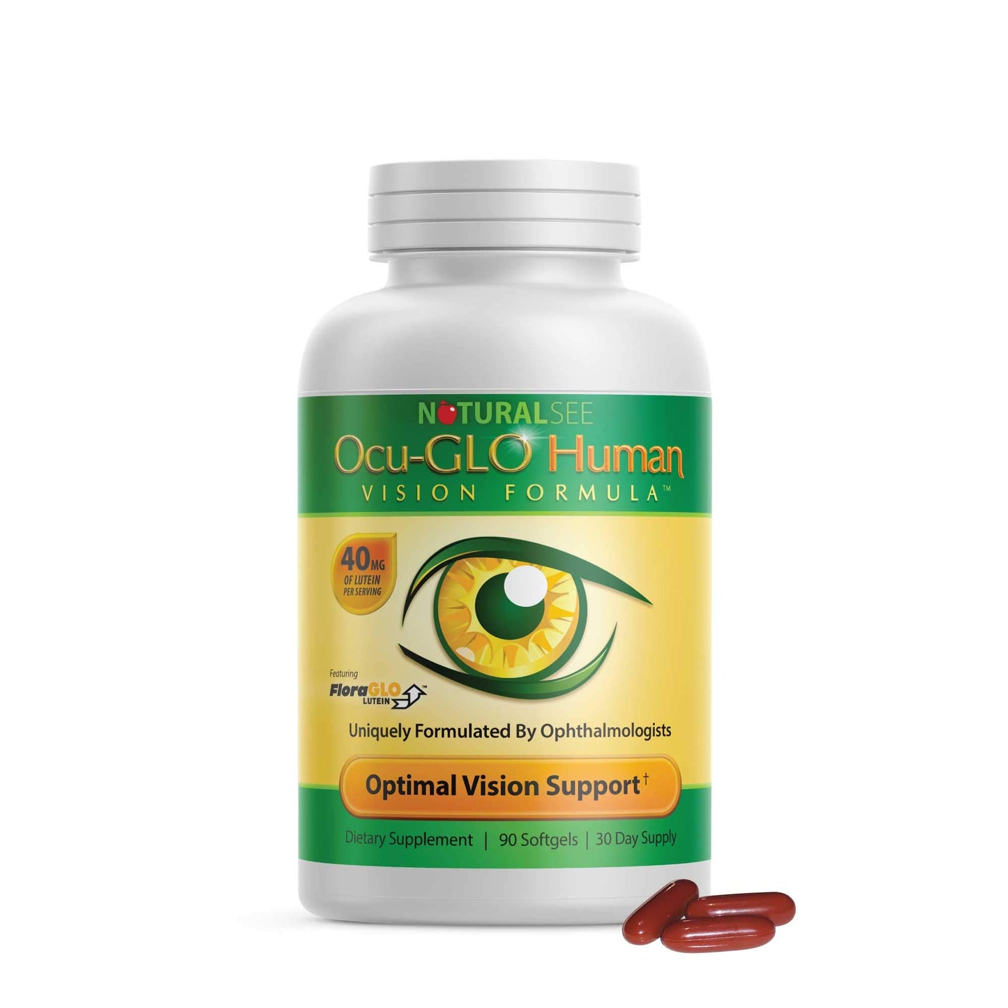 Ocu-GLO Human Vision Formula Eye Health Support Capsules, 90 Capsules
