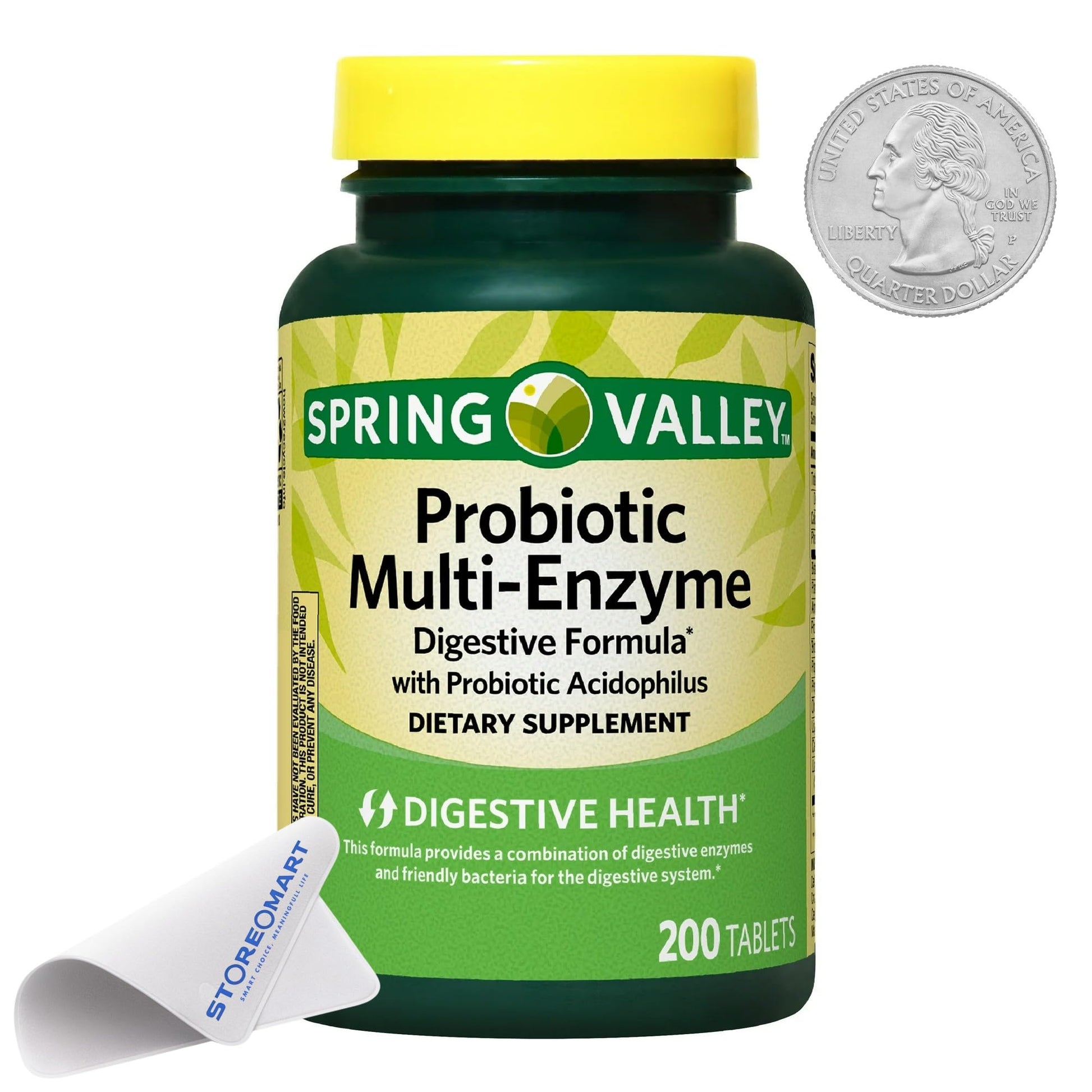 STOREOMART Probiotic Multi-Enzyme Digestive Formula Tablets, 200 Tablets